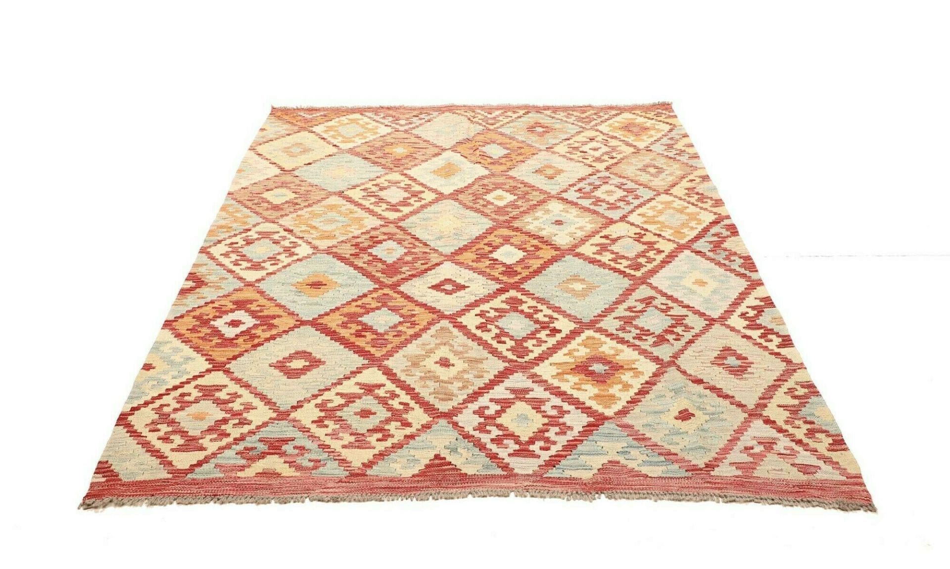 Handgewebter Kelim, 163 × 194 cm, Wolle