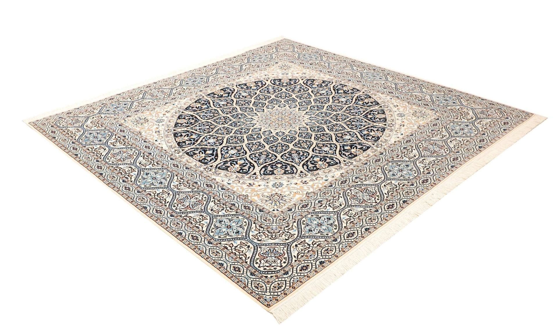 Handgeknüpfter Nain Perserteppich, 210 × 205 cm, Wolle