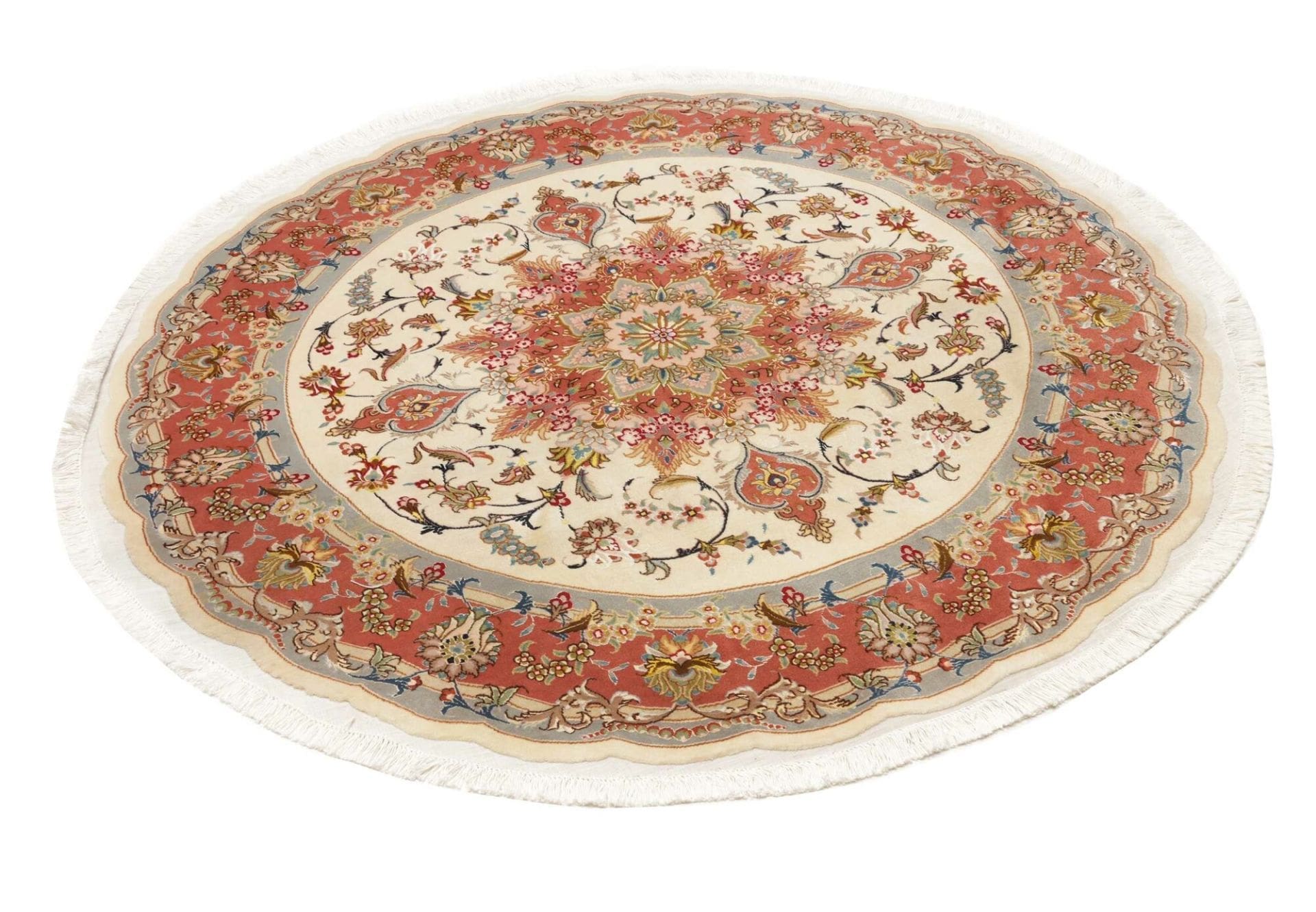 Täbriz Perserteppich 158 × 155 cm aus Wolle, handgeknüpft