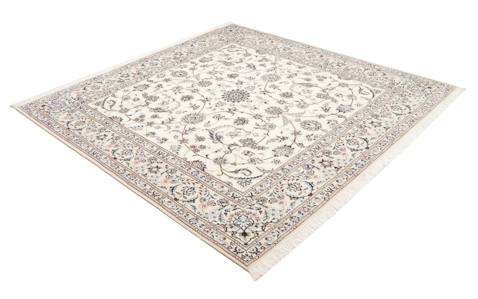 Nain Perserteppich 203 × 210 cm aus Wolle, handgeknüpft
