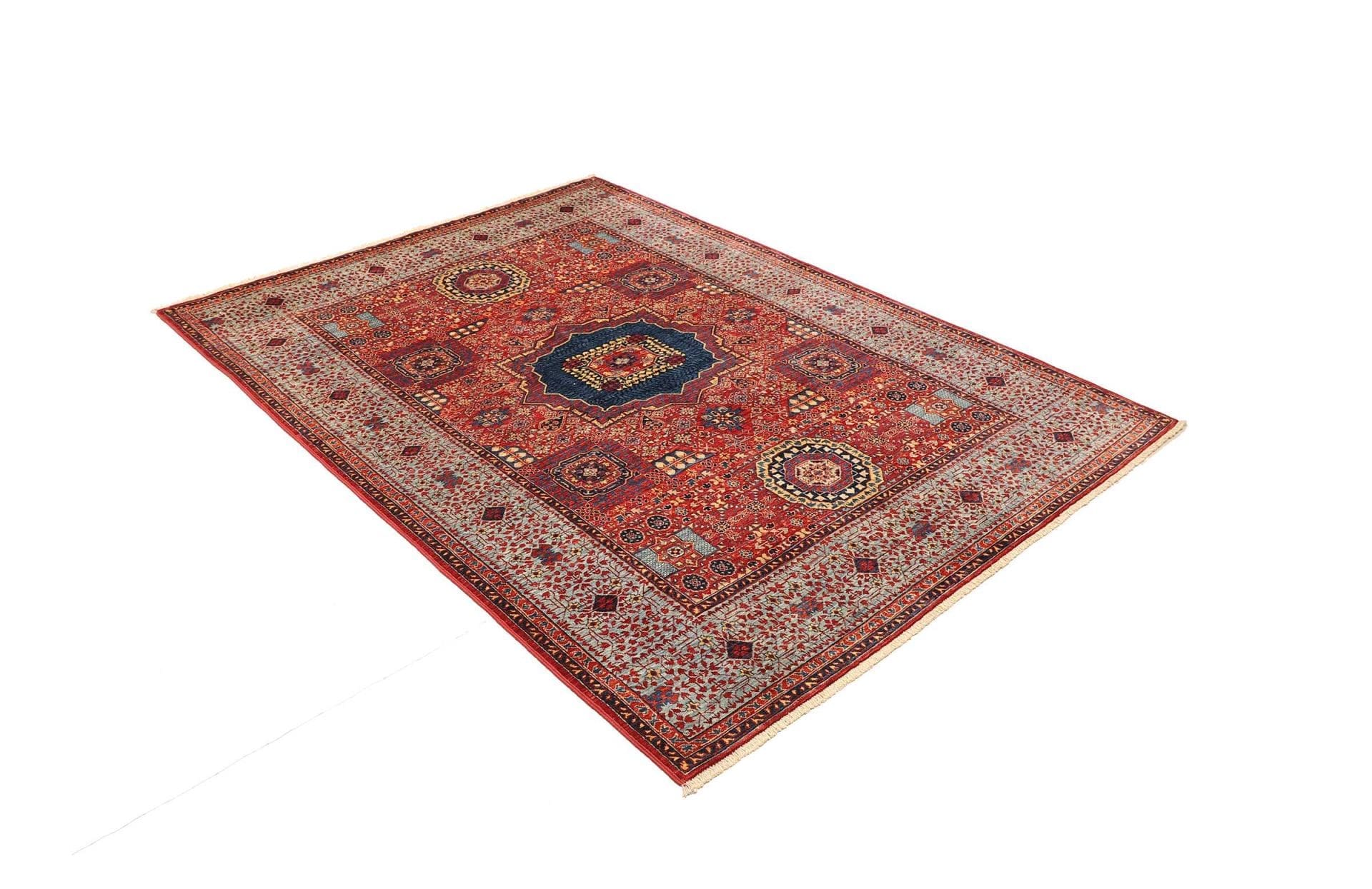 Handgeknüpfter Mamluk Orientteppich 201 × 146 cm