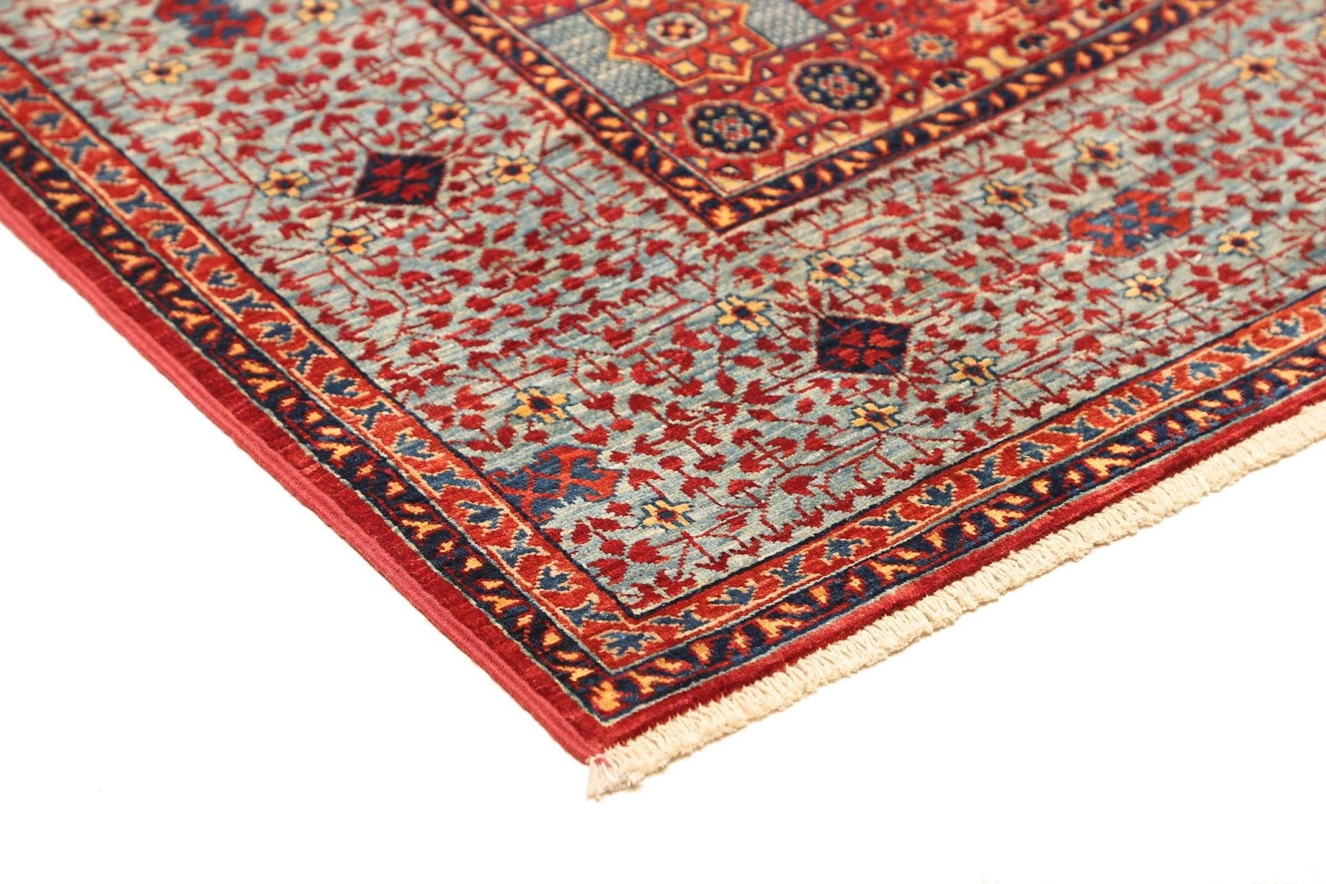 Handgeknüpfter Mamluk Orientteppich 201 × 146 cm