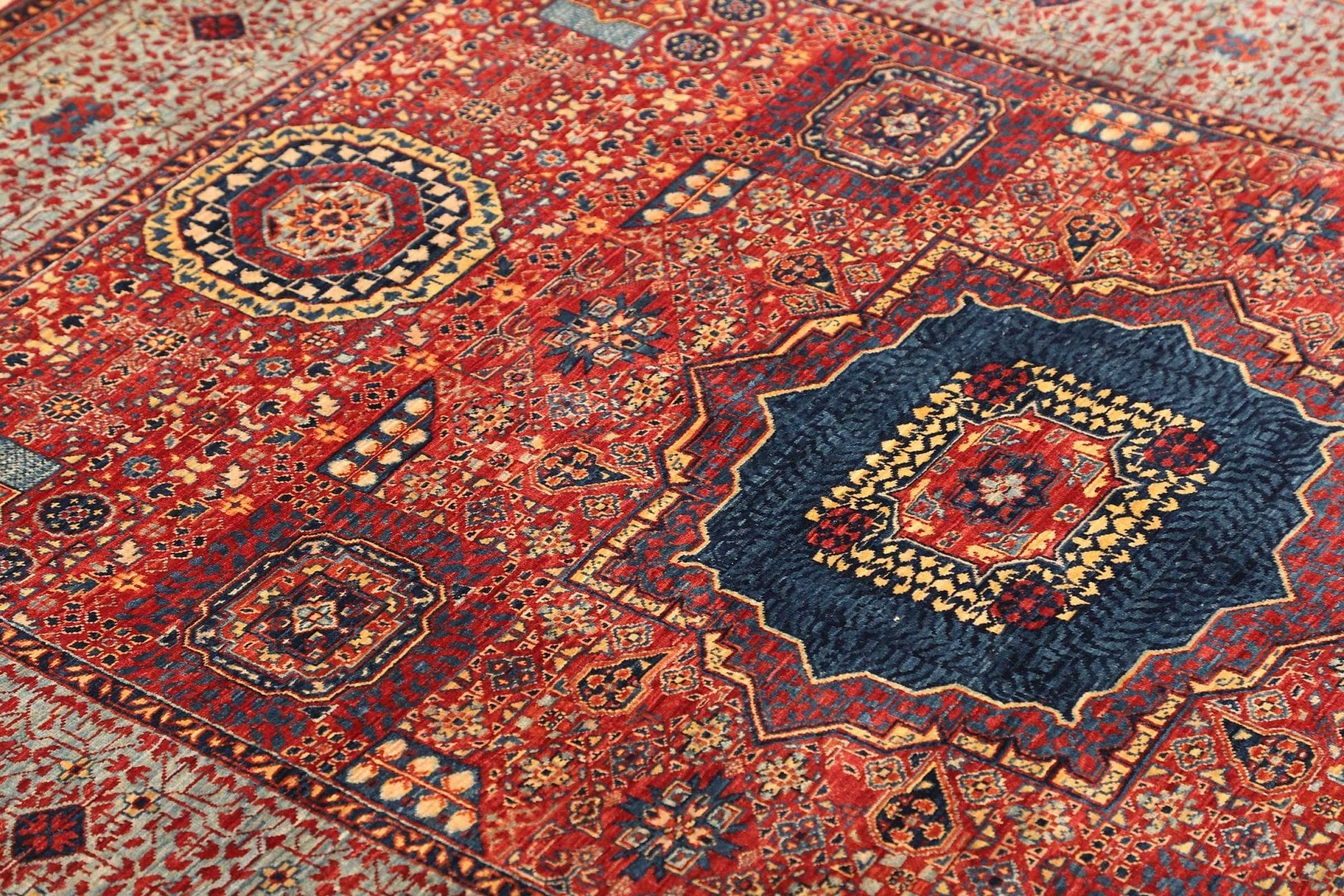 Handgeknüpfter Mamluk Orientteppich 201 × 146 cm