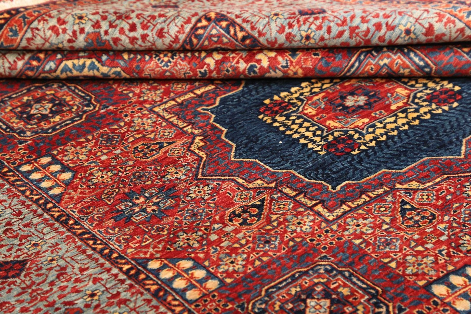 Handgeknüpfter Mamluk Orientteppich 201 × 146 cm