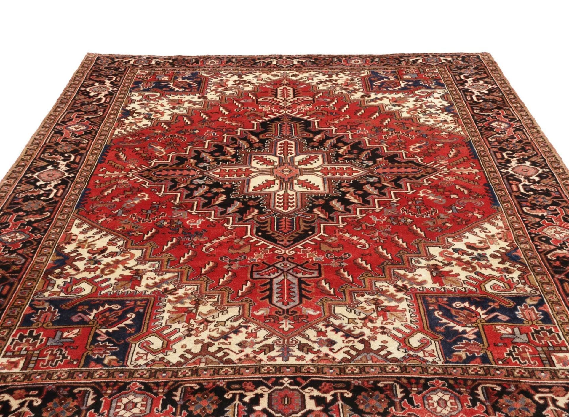 Heriz Perserteppich 243 × 275 cm aus Wolle, handgeknüpft