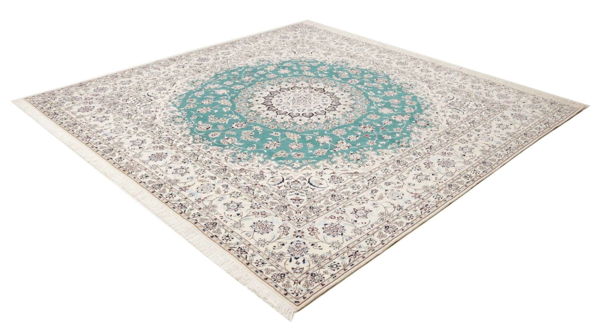 Nain Perserteppich 256 × 248 cm aus Wolle, handgeknüpft