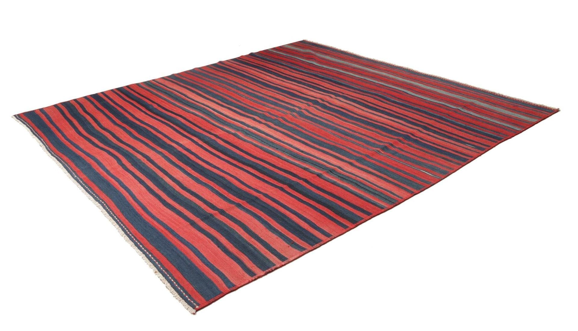 kelim-teppich-279-x-292-cm-rustikal-handgewebt-antik-flair-1 Kelim Perserteppich 279 × 292 cm aus Wolle, handgewebt