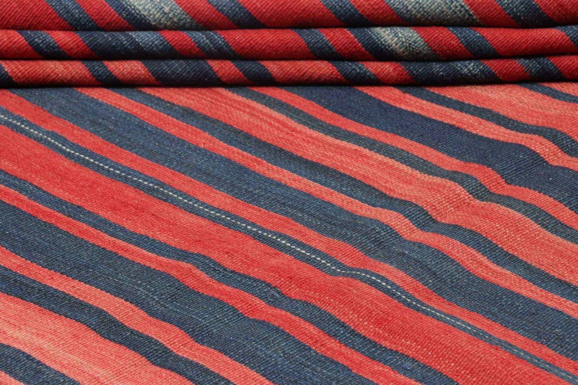 kelim-teppich-279-x-292-cm-rustikal-handgewebt-antik-flair-2 Kelim Perserteppich 279 × 292 cm aus Wolle, handgewebt