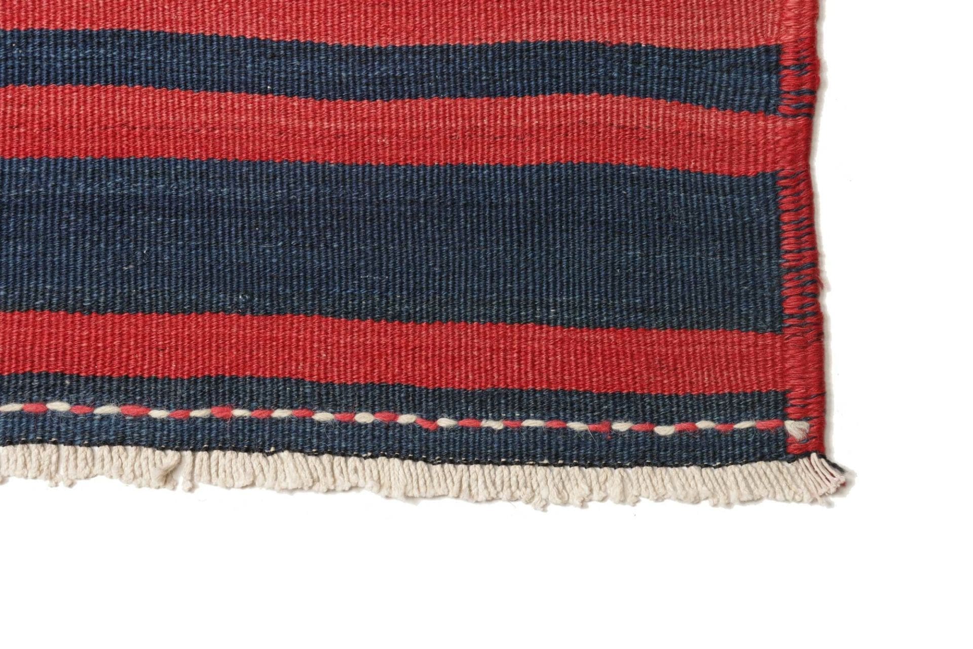 kelim-teppich-279-x-292-cm-rustikal-handgewebt-antik-flair-3 Kelim Perserteppich 279 × 292 cm aus Wolle, handgewebt