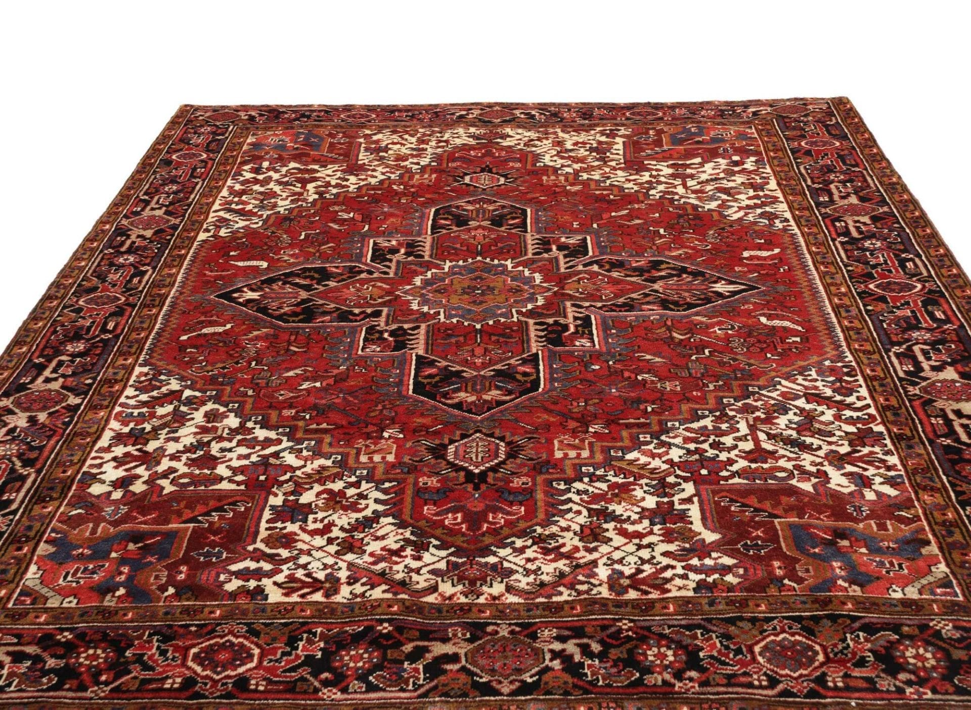 Heriz Perserteppich aus Iran, 253 × 285 cm