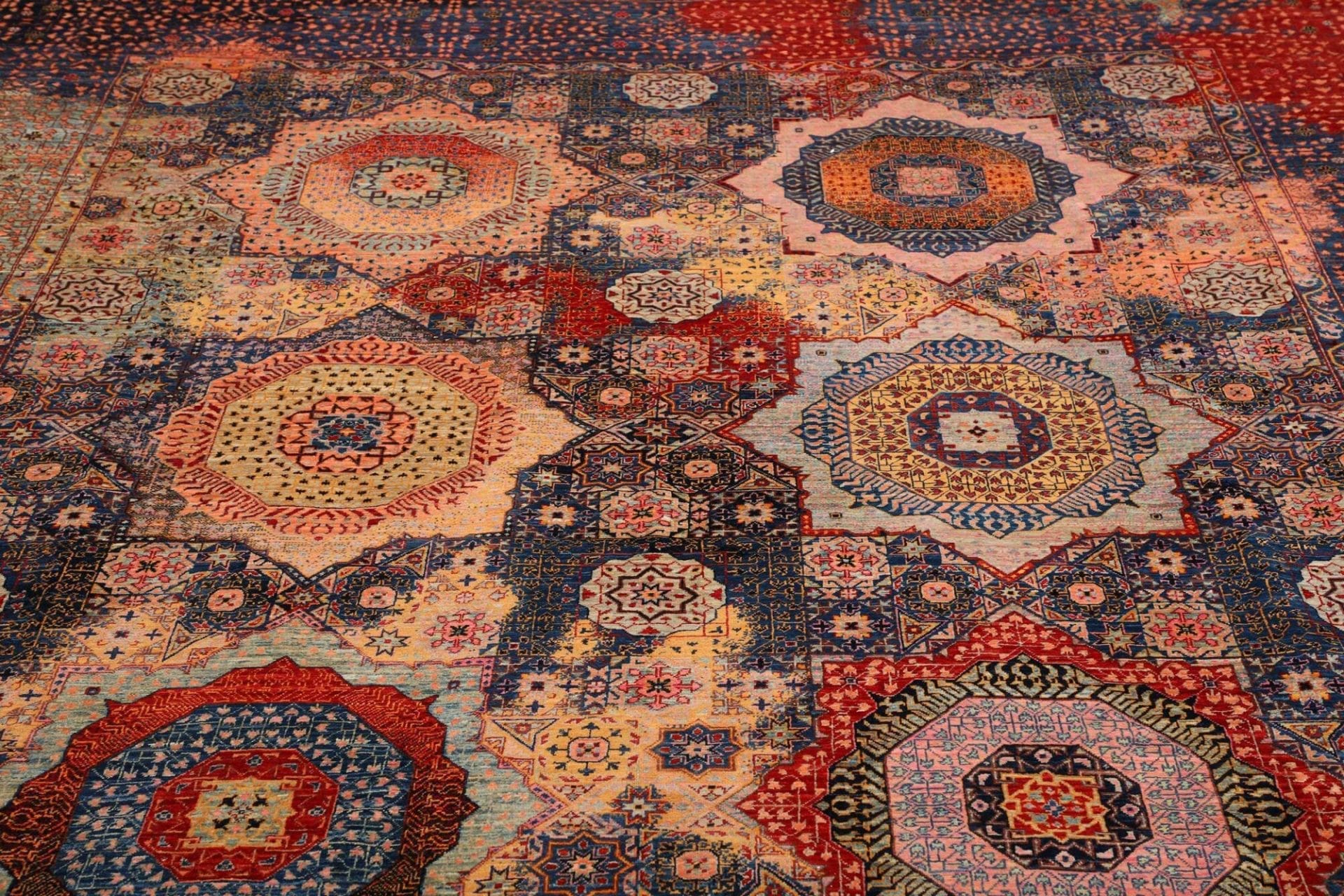 Handgeknüpfter Mamluk Orientteppich 251 × 299 cm