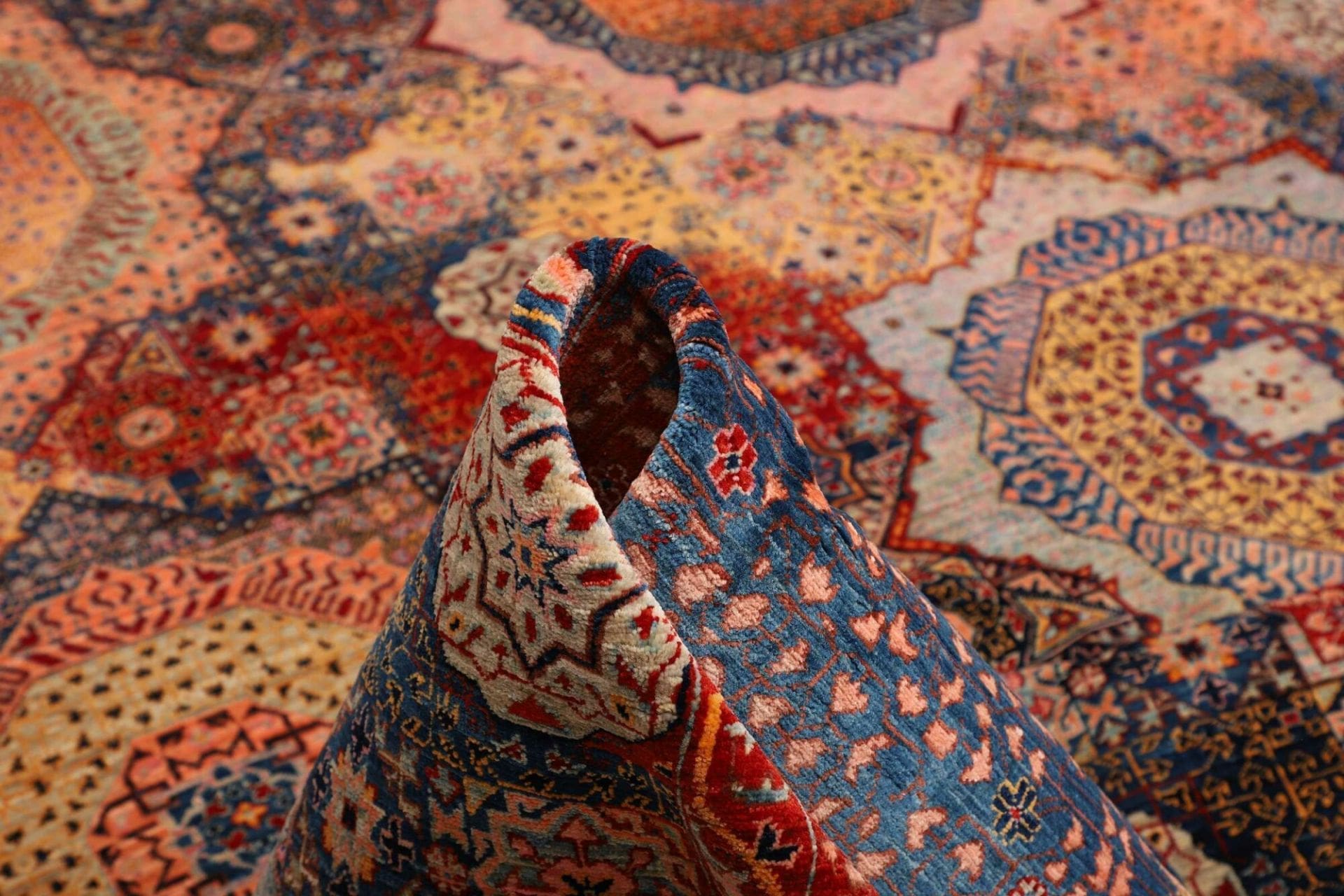 Handgeknüpfter Mamluk Orientteppich 251 × 299 cm