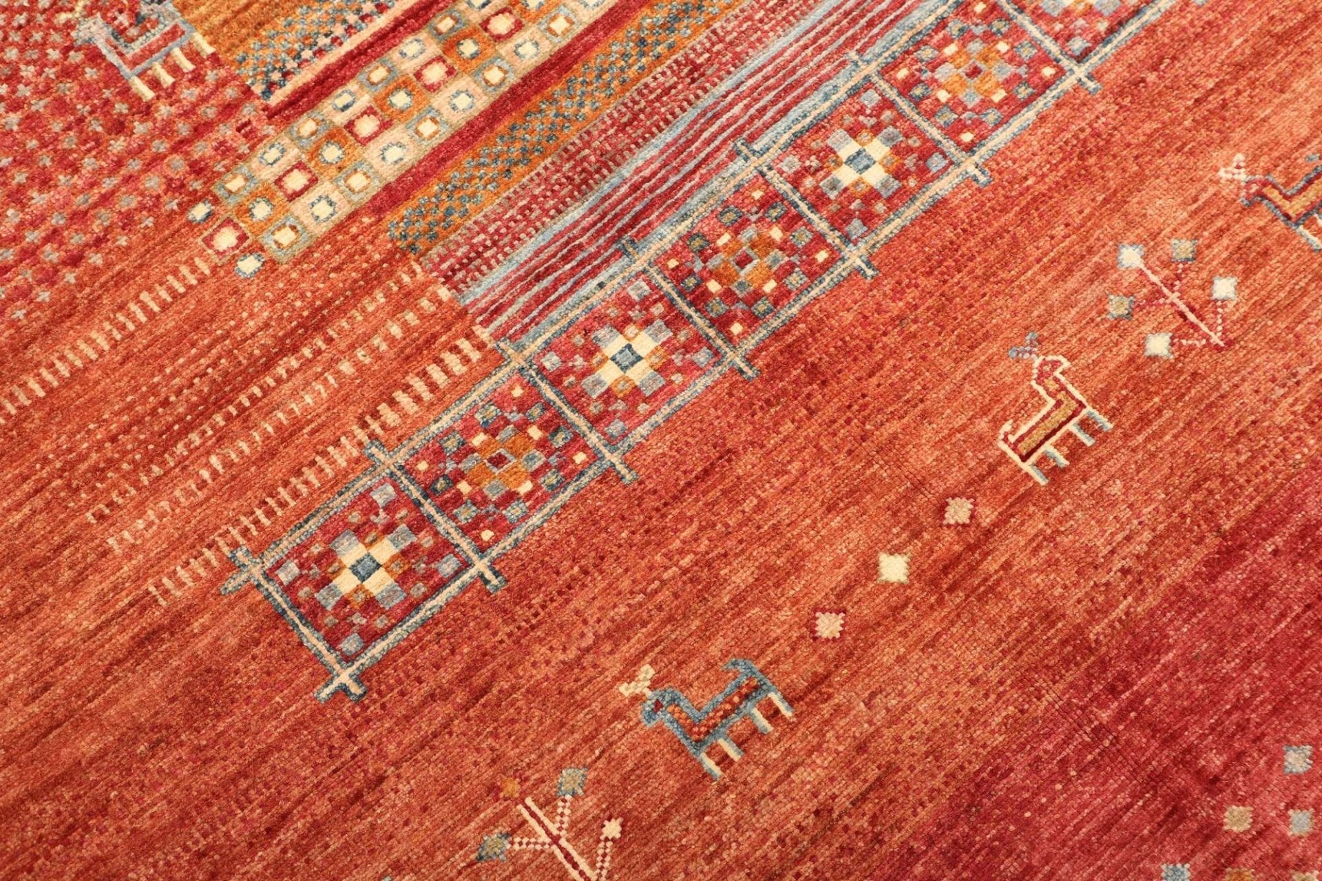 Gabbeh Orientteppich 253 × 298 cm aus Wolle, handgewebt
