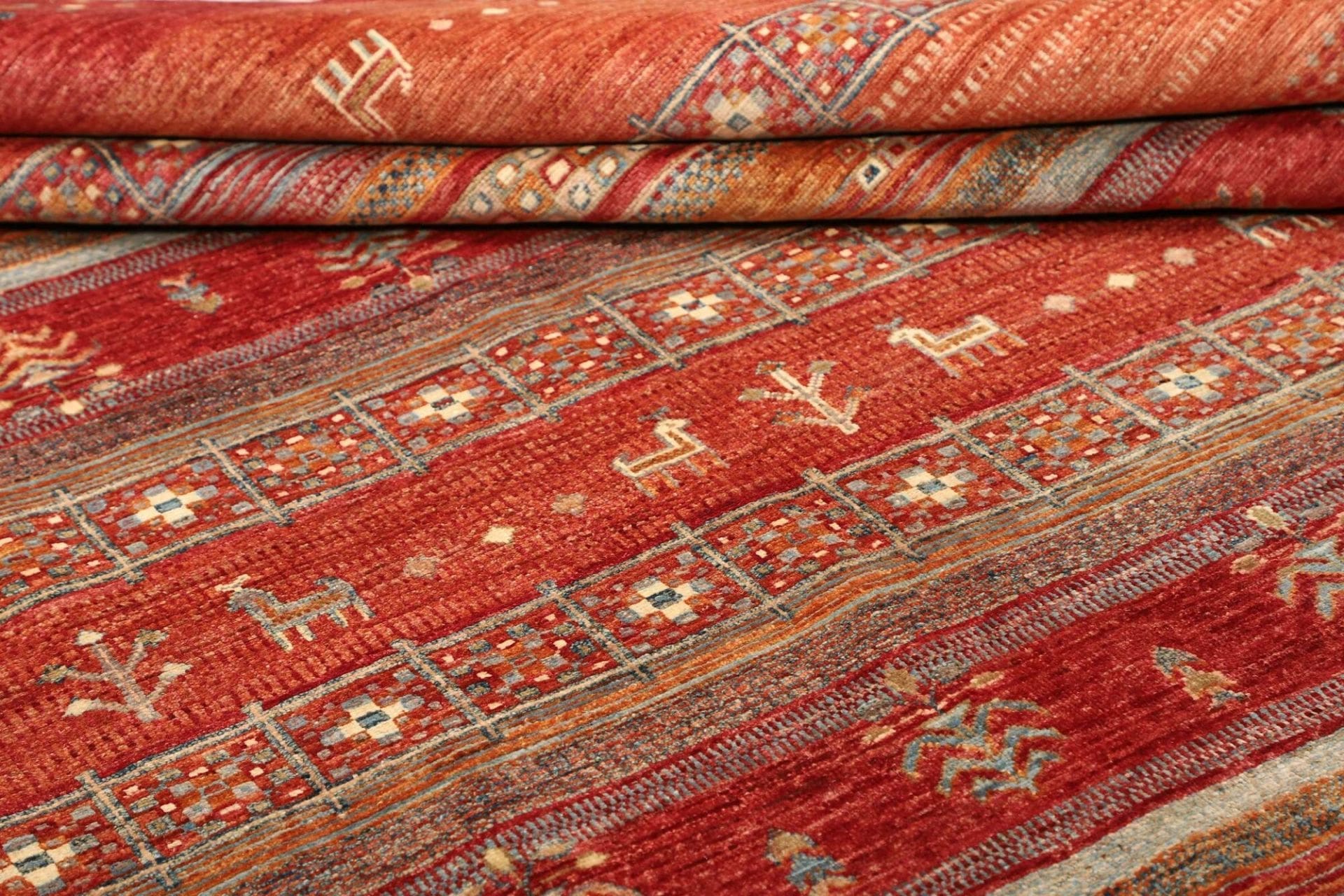 Gabbeh Orientteppich 253 × 298 cm aus Wolle, handgewebt
