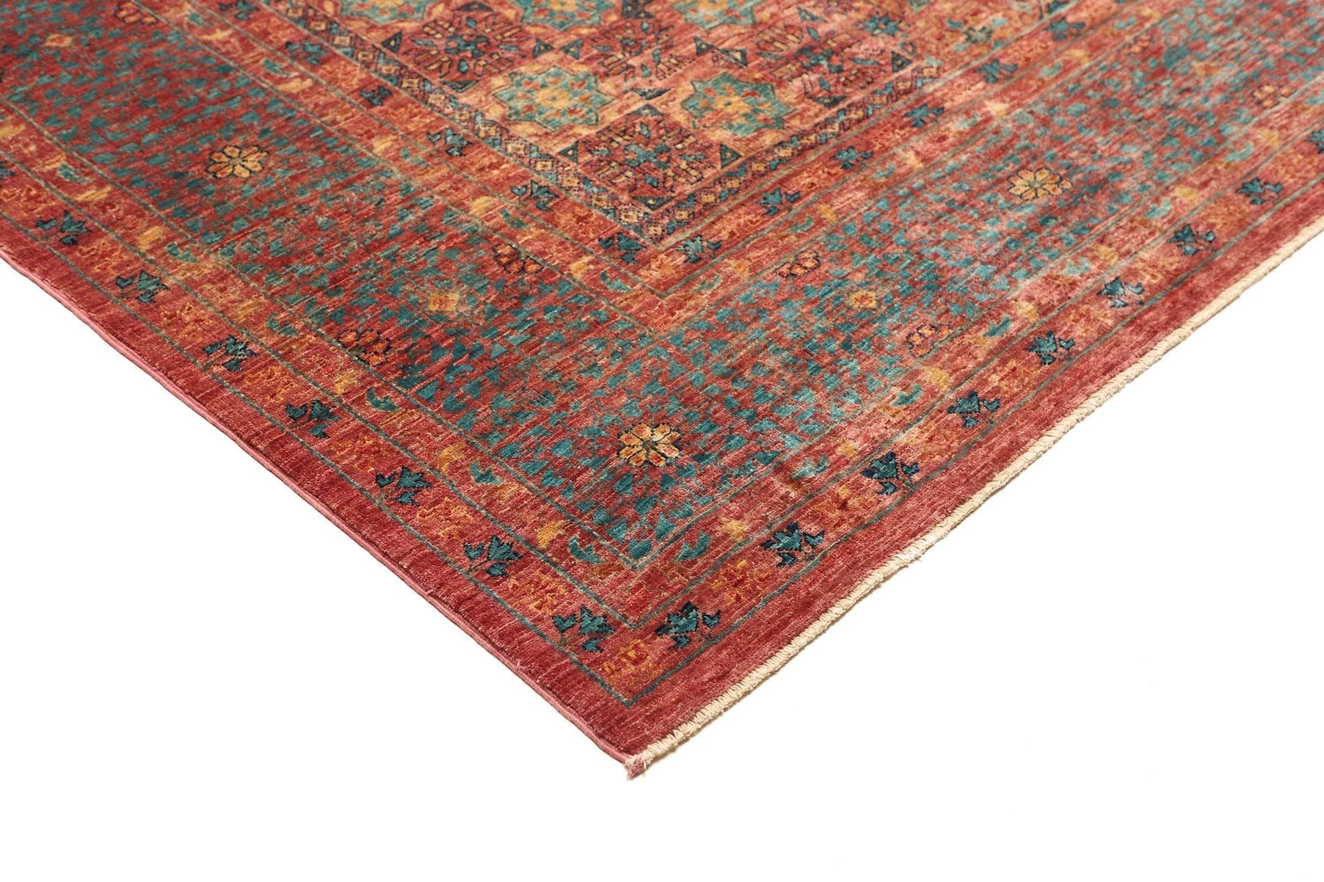 mamluk-orientteppich-252x294cm-handgeknupft-seide-wolle-4 Mamluk Orientteppich aus Pakistan, 252 × 294 cm