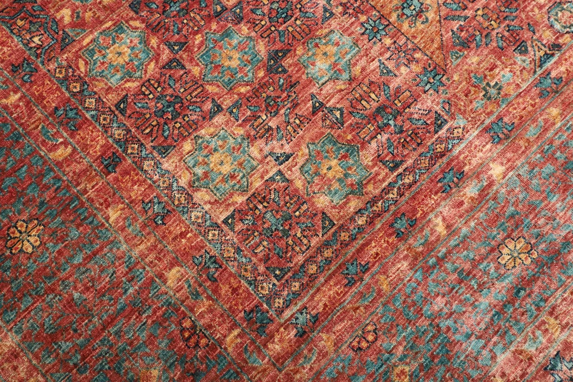 mamluk-orientteppich-252x294cm-handgeknupft-seide-wolle-5 Mamluk Orientteppich aus Pakistan, 252 × 294 cm