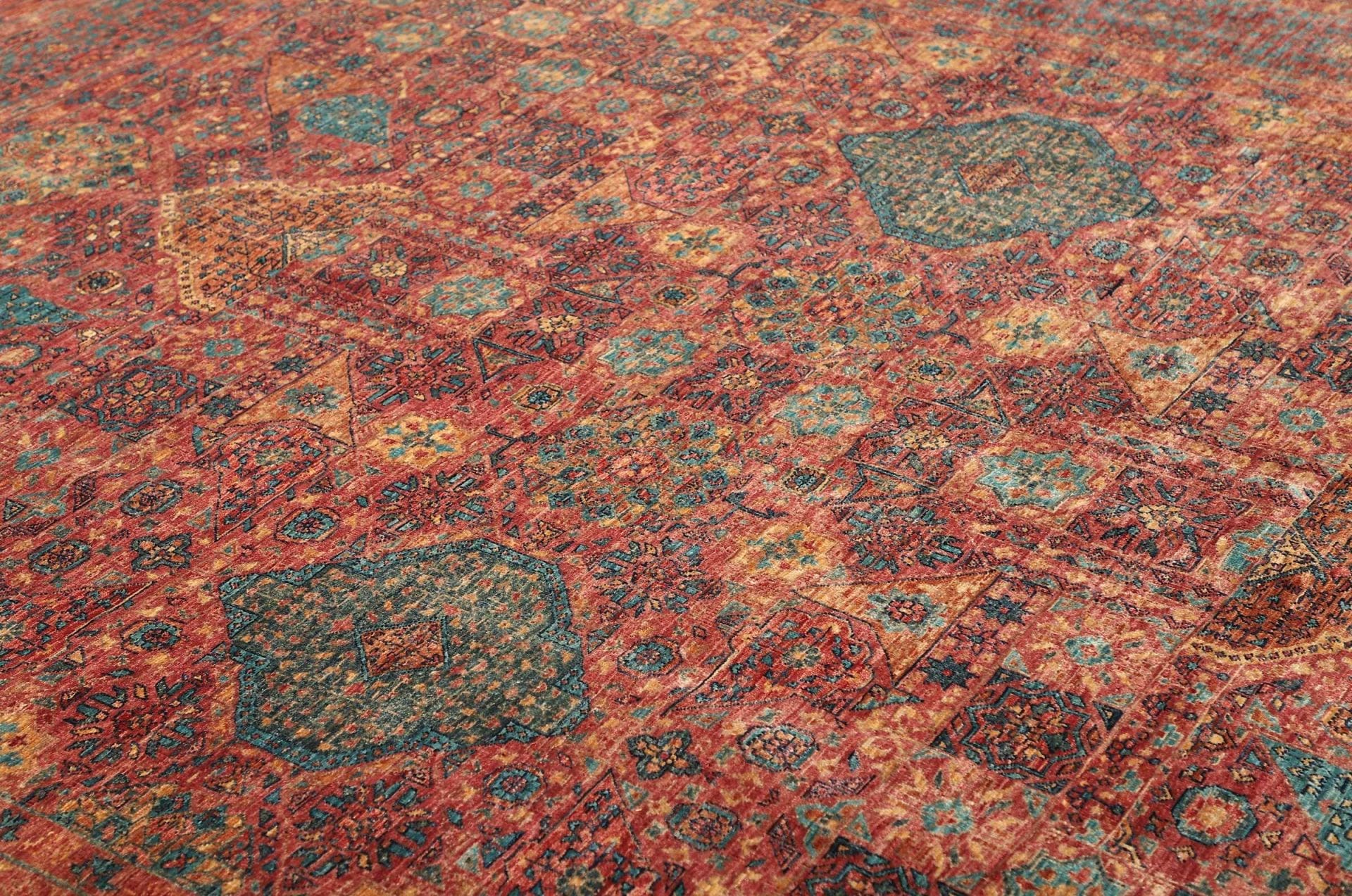 mamluk-orientteppich-252x294cm-handgeknupft-seide-wolle-6 Mamluk Orientteppich aus Pakistan, 252 × 294 cm