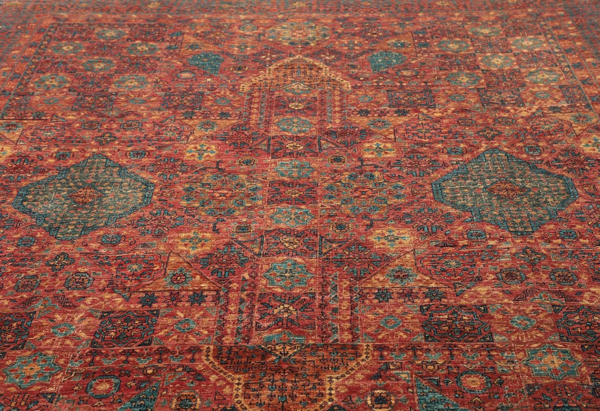 mamluk-orientteppich-252x294cm-handgeknupft-seide-wolle-7 Mamluk Orientteppich aus Pakistan, 252 × 294 cm