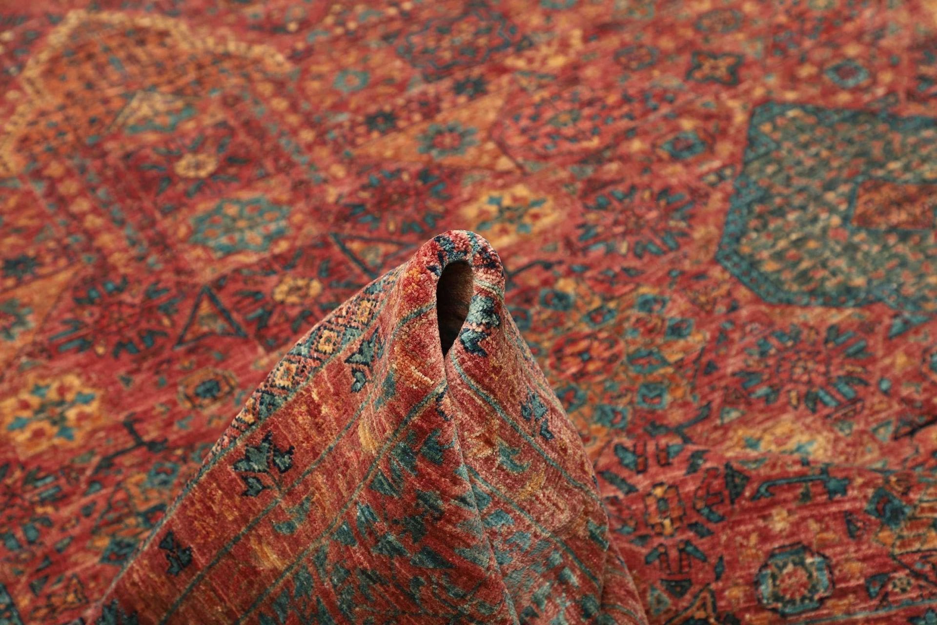 mamluk-orientteppich-252x294cm-handgeknupft-seide-wolle-8 Mamluk Orientteppich aus Pakistan, 252 × 294 cm