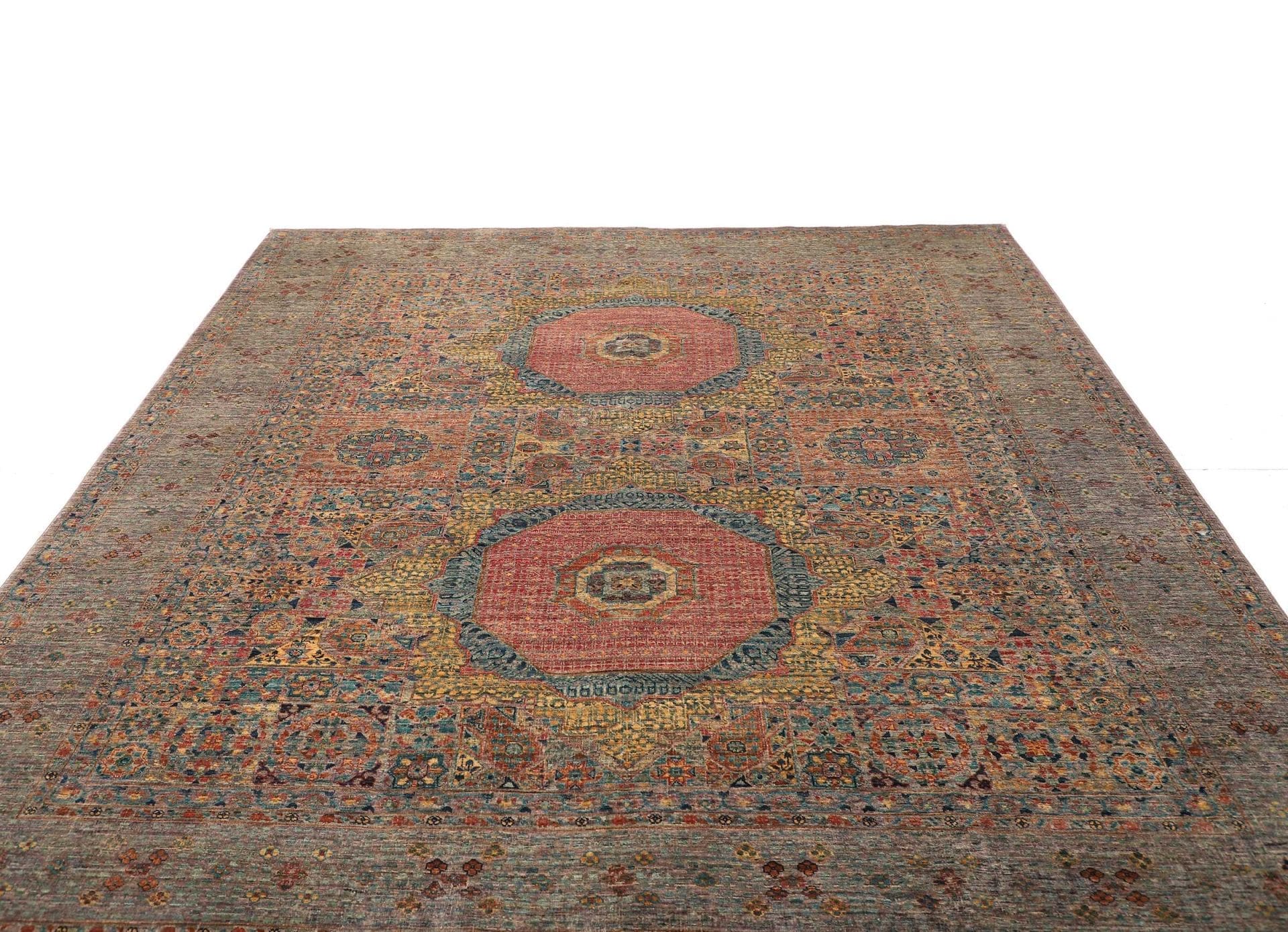 Handgeknüpfter Mamluk Orientteppich, 255 × 301 cm, Wolle