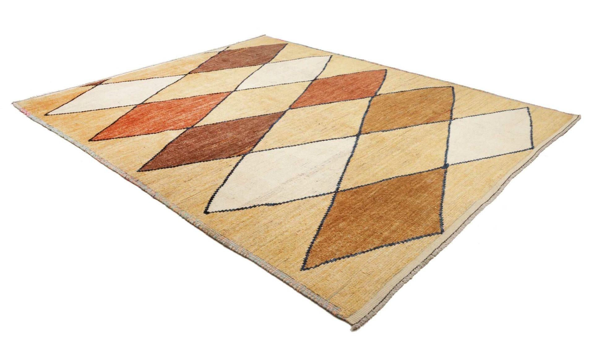 orientteppich-berber-253-x-302-cm-handgeknupft-aus-wolle-2 Handgeknüpfter Orientteppich, 253 × 302 cm, Wolle