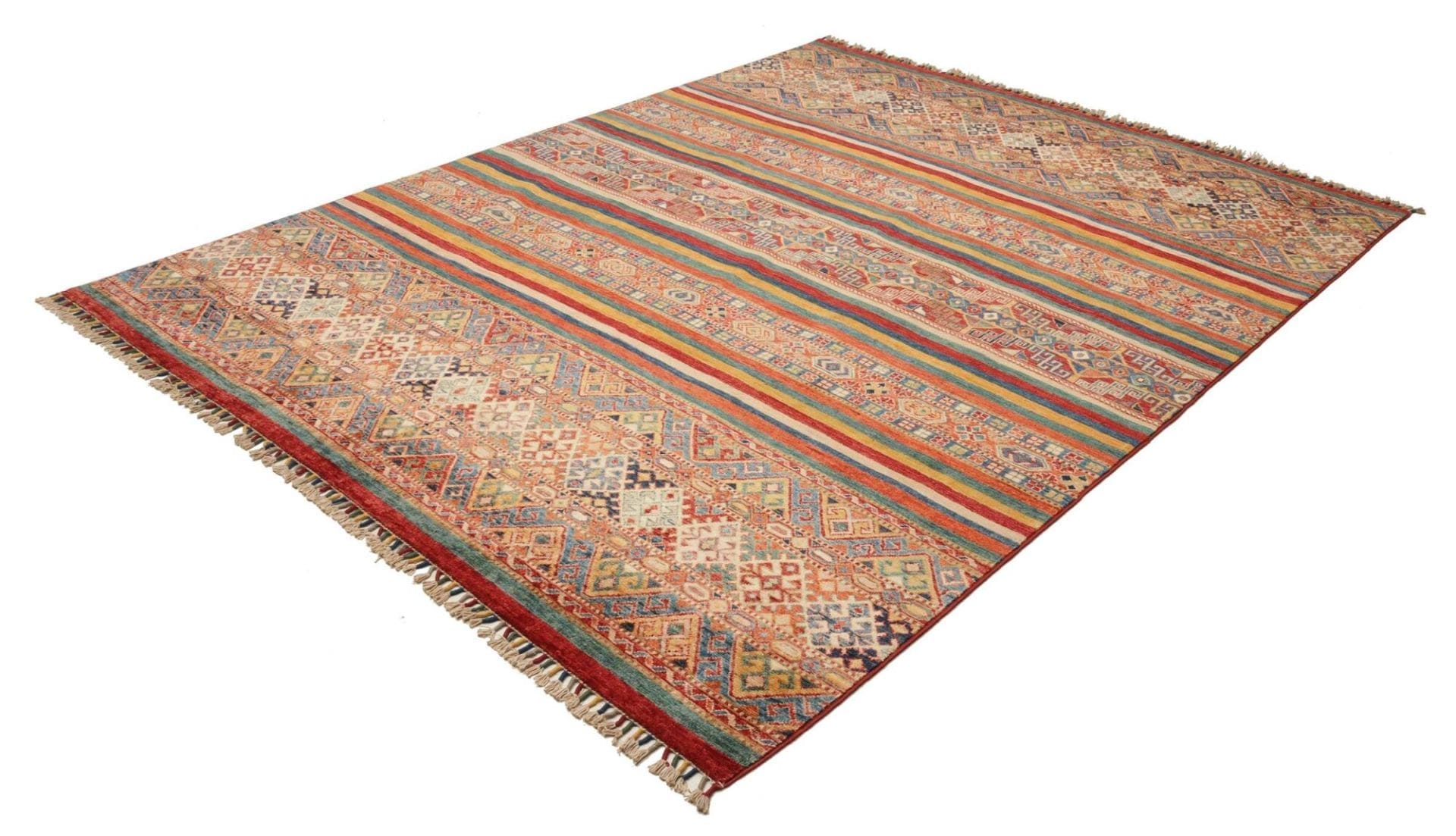 Handgeknüpfter Samarkand Orientteppich, 255 × 294 cm, Wolle