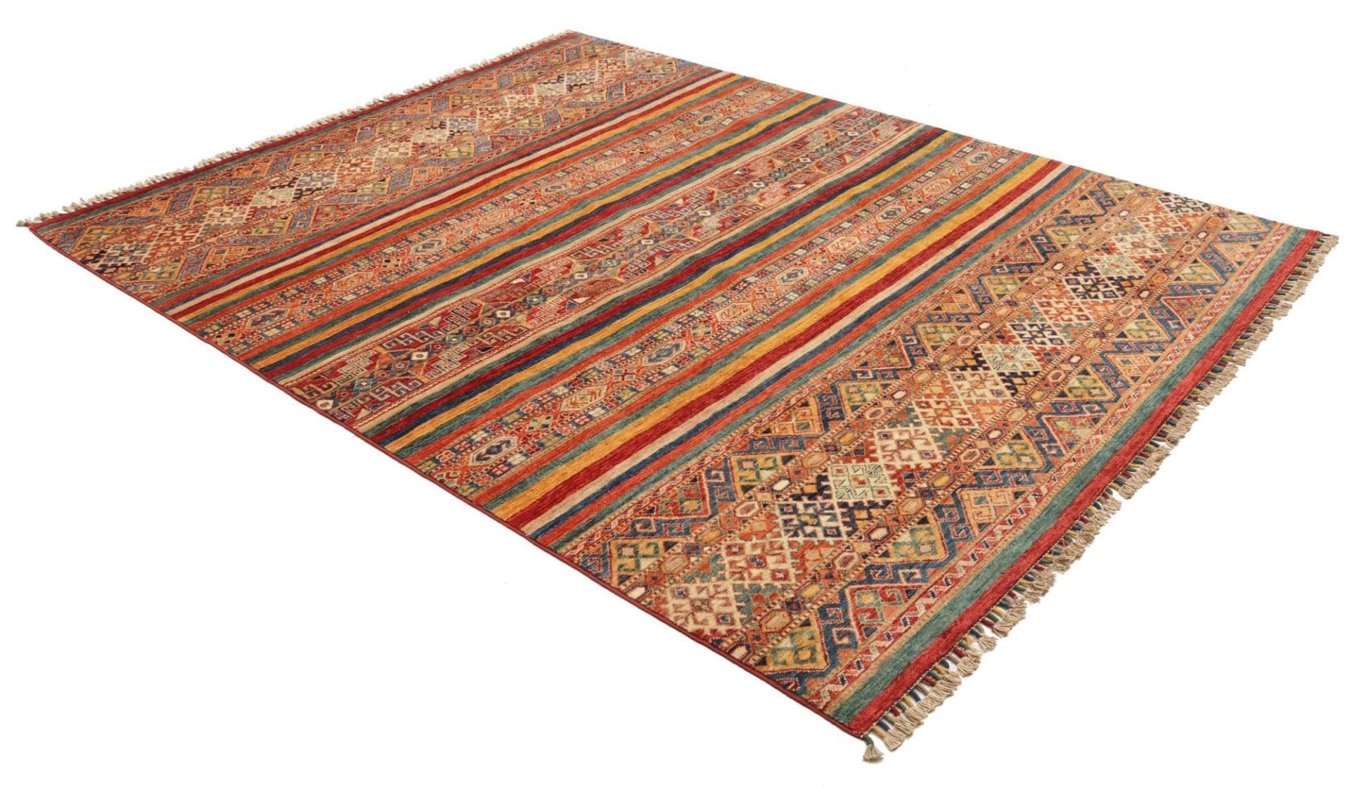 Handgeknüpfter Samarkand Orientteppich, 255 × 294 cm, Wolle