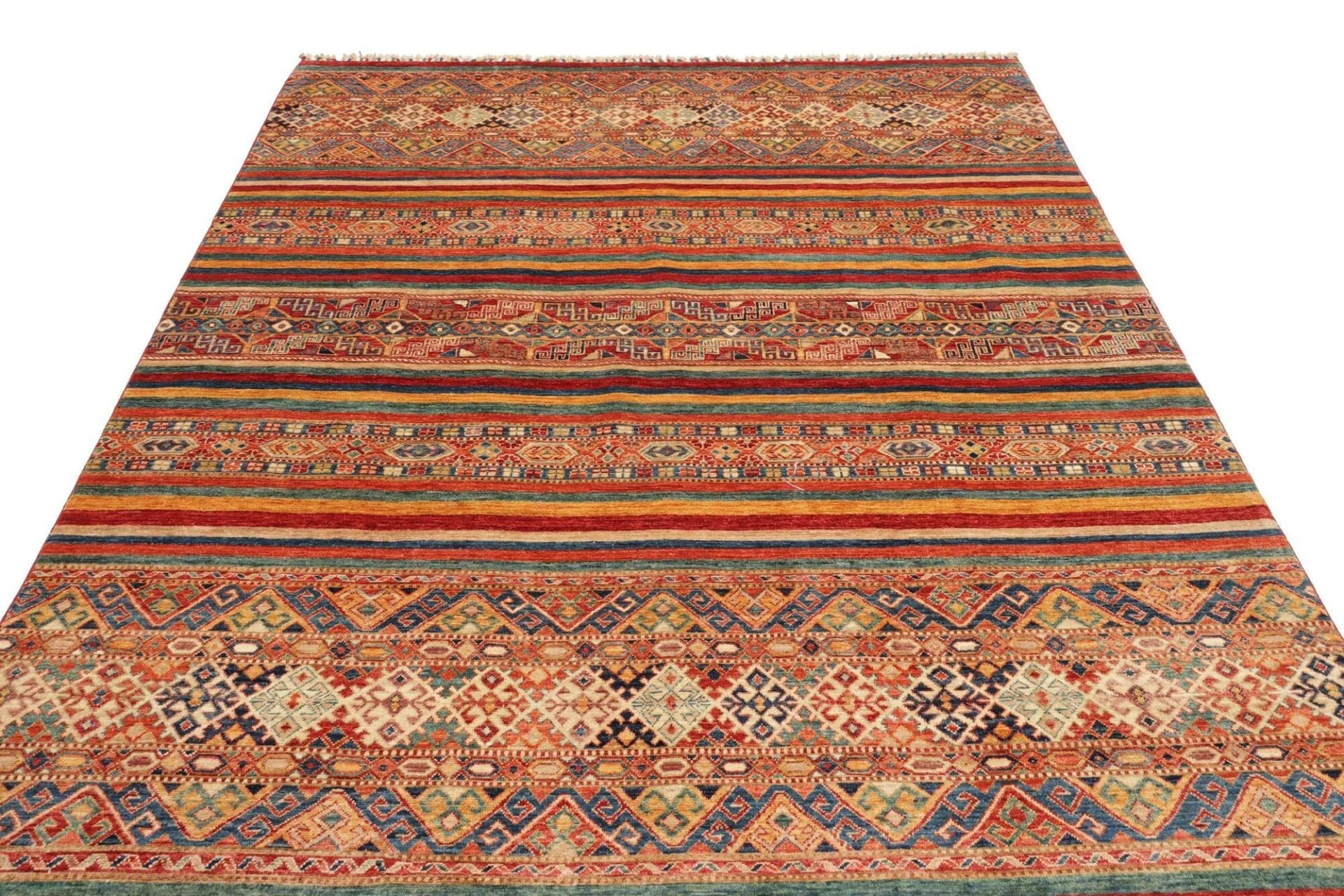 Handgeknüpfter Samarkand Orientteppich, 255 × 294 cm, Wolle