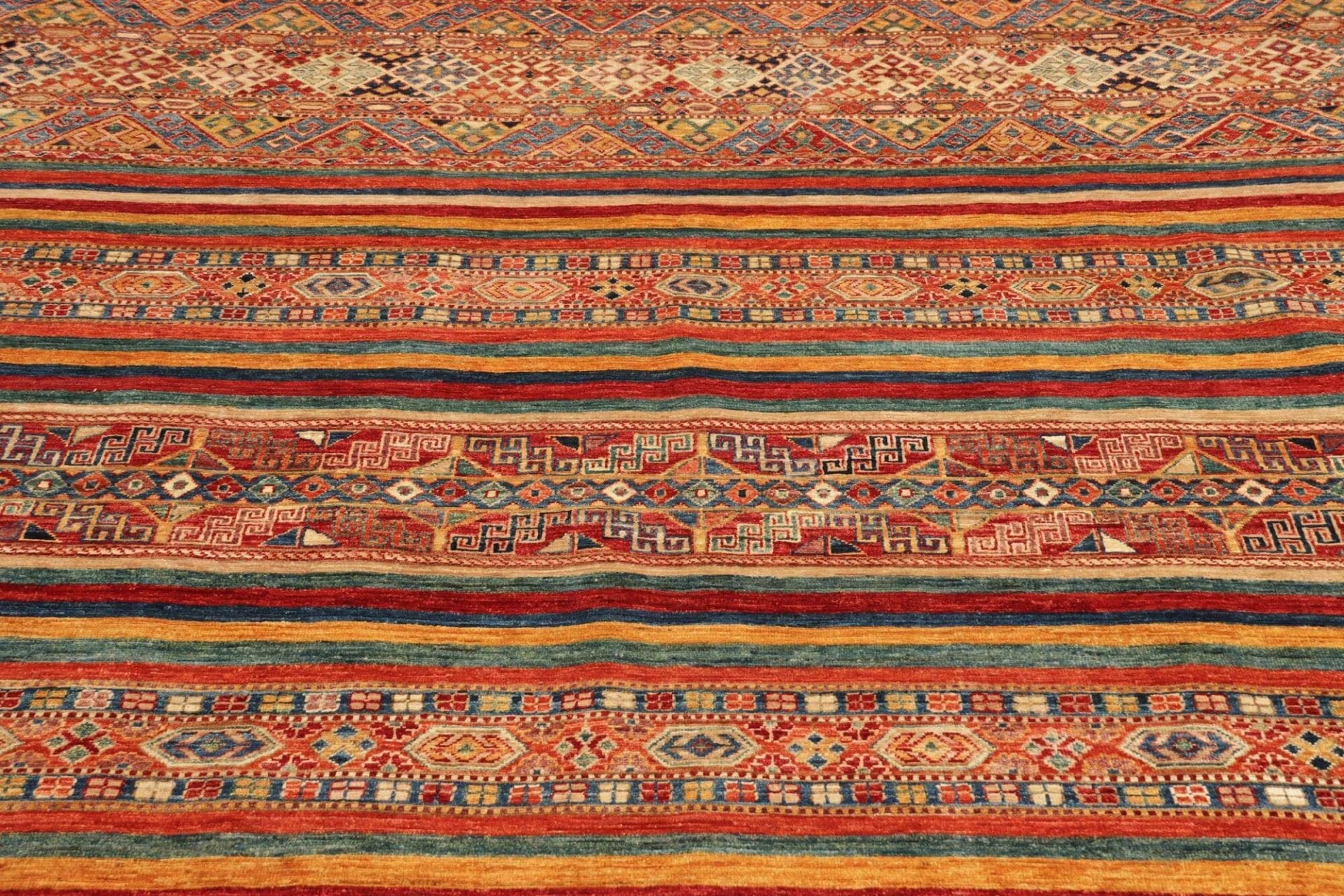 Handgeknüpfter Samarkand Orientteppich, 255 × 294 cm, Wolle