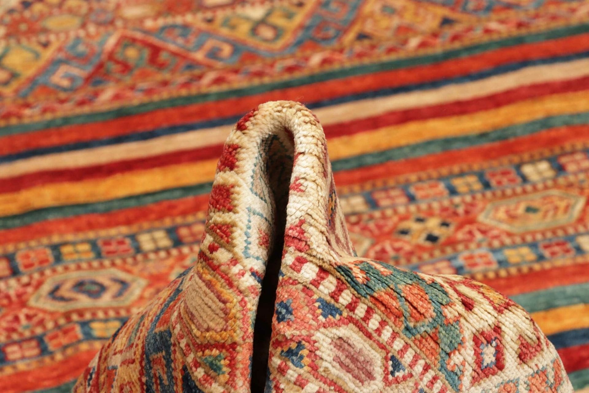 Handgeknüpfter Samarkand Orientteppich, 255 × 294 cm, Wolle