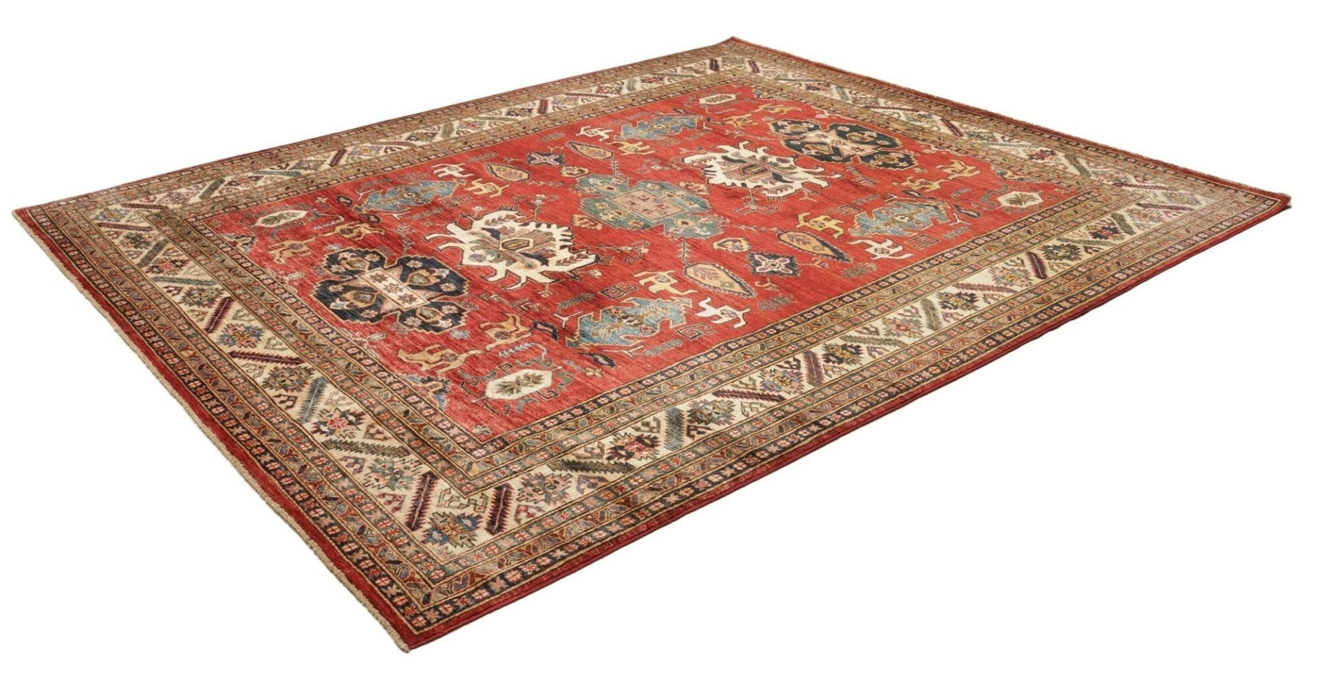 Handgeknüpfter Kazak Orientteppich, 258 × 300 cm, Wolle
