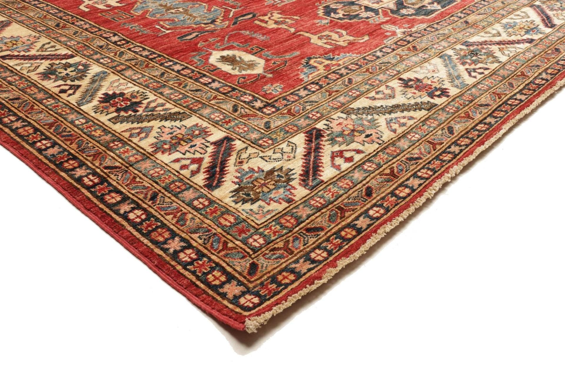 Handgeknüpfter Kazak Orientteppich, 258 × 300 cm, Wolle