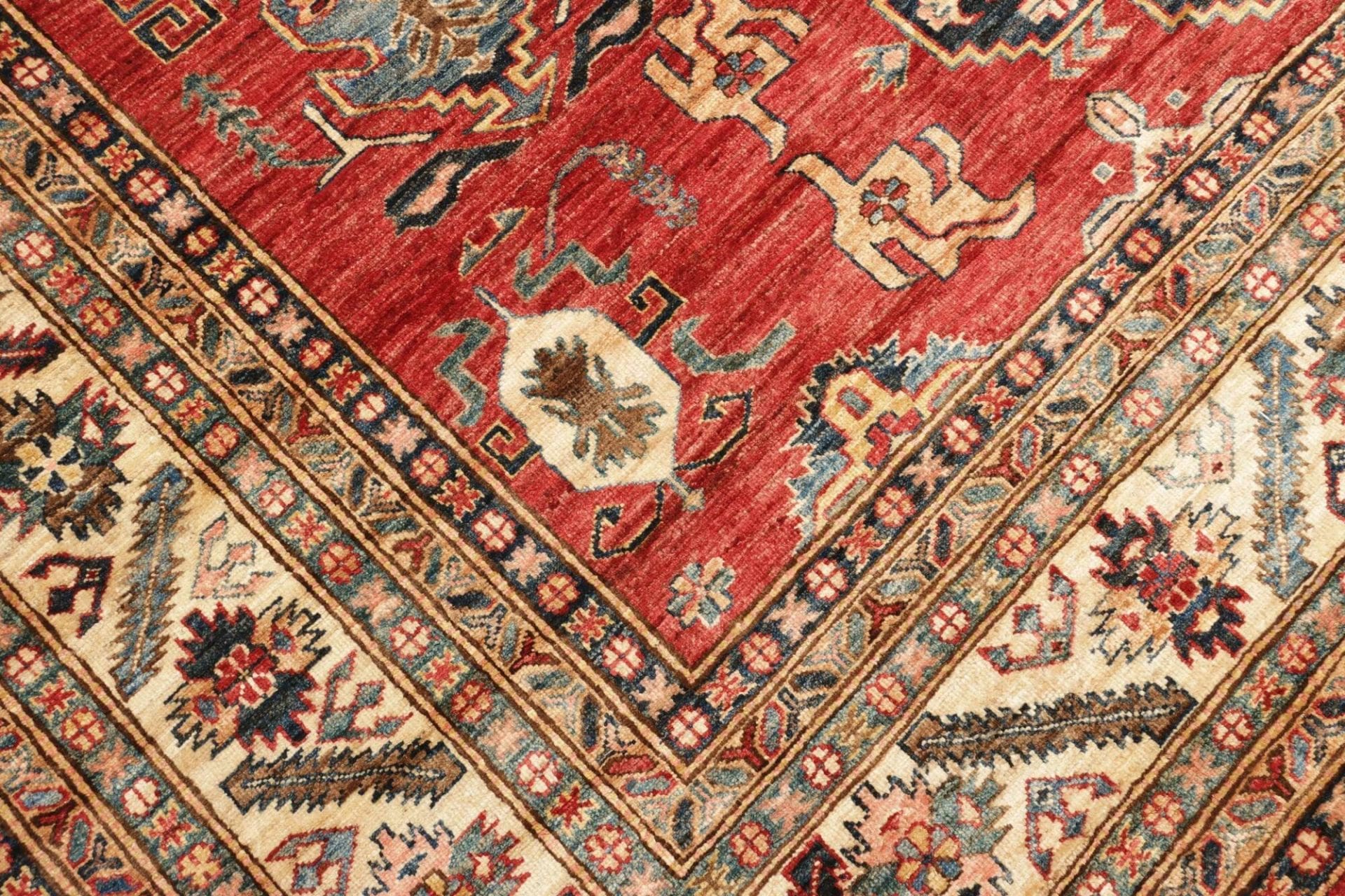 Handgeknüpfter Kazak Orientteppich, 258 × 300 cm, Wolle