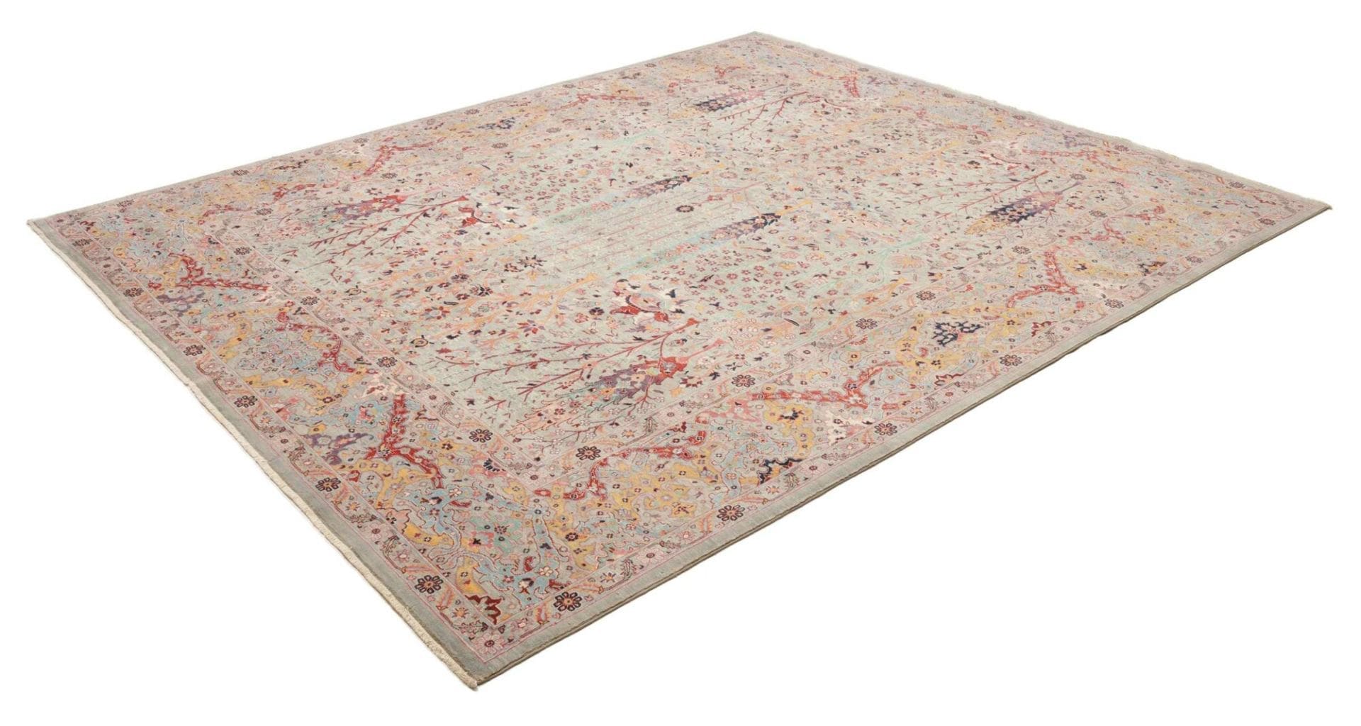 Handgeknüpfter Samarkand Orientteppich 253 × 291 cm