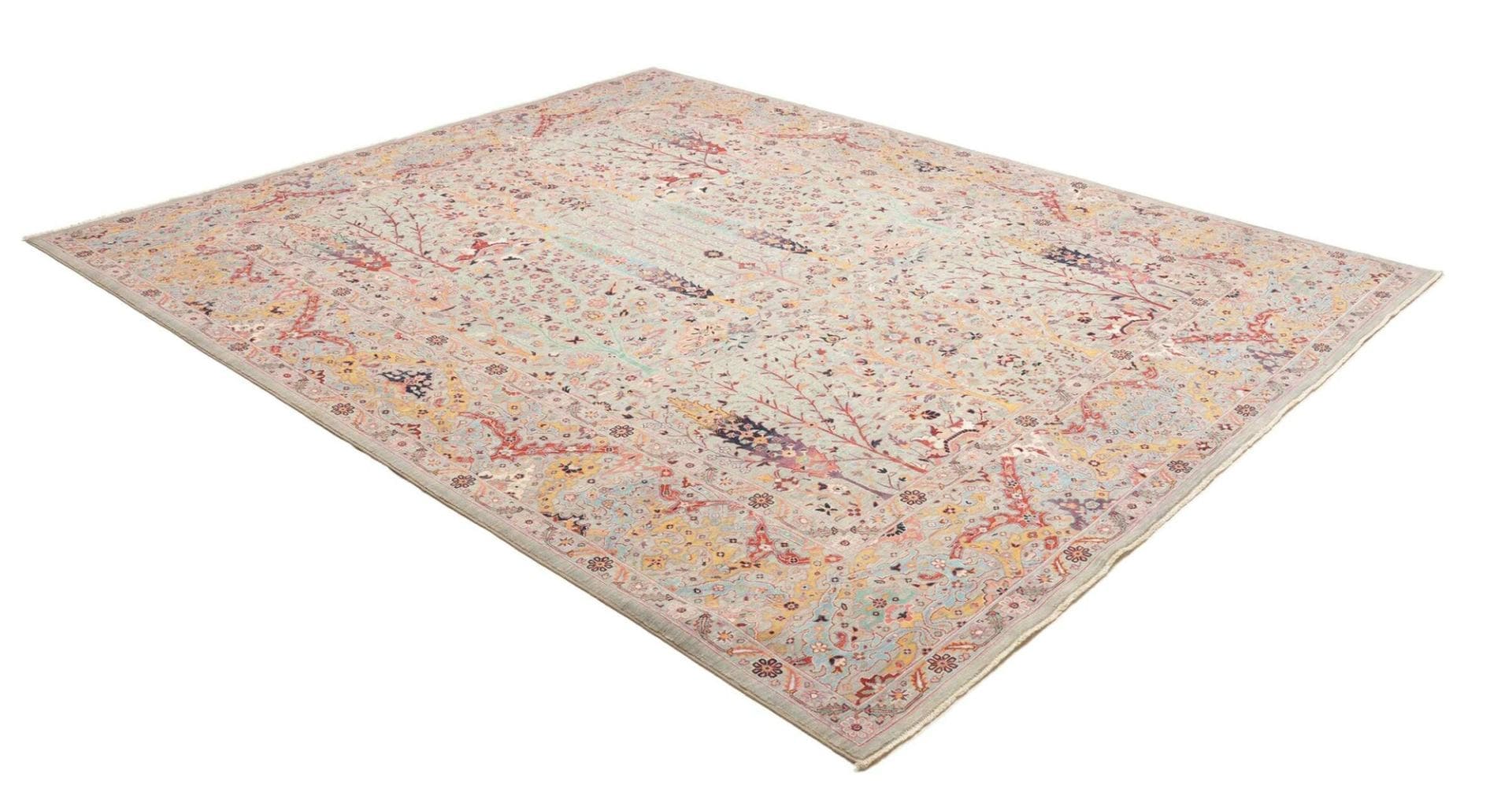 Handgeknüpfter Samarkand Orientteppich 253 × 291 cm