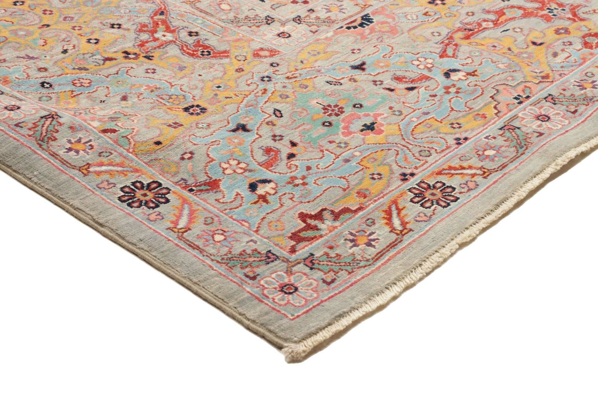 Handgeknüpfter Samarkand Orientteppich 253 × 291 cm
