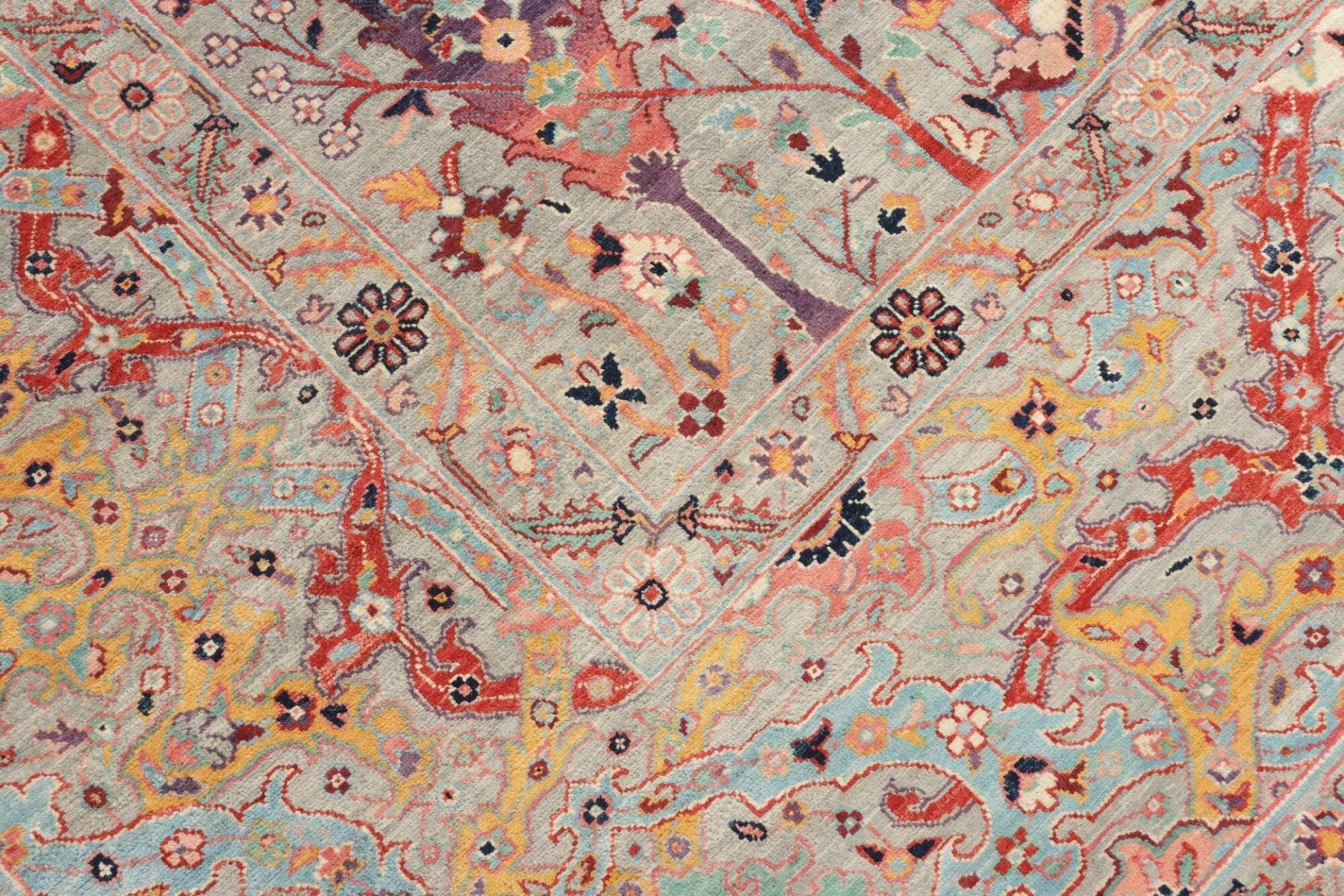 Handgeknüpfter Samarkand Orientteppich 253 × 291 cm
