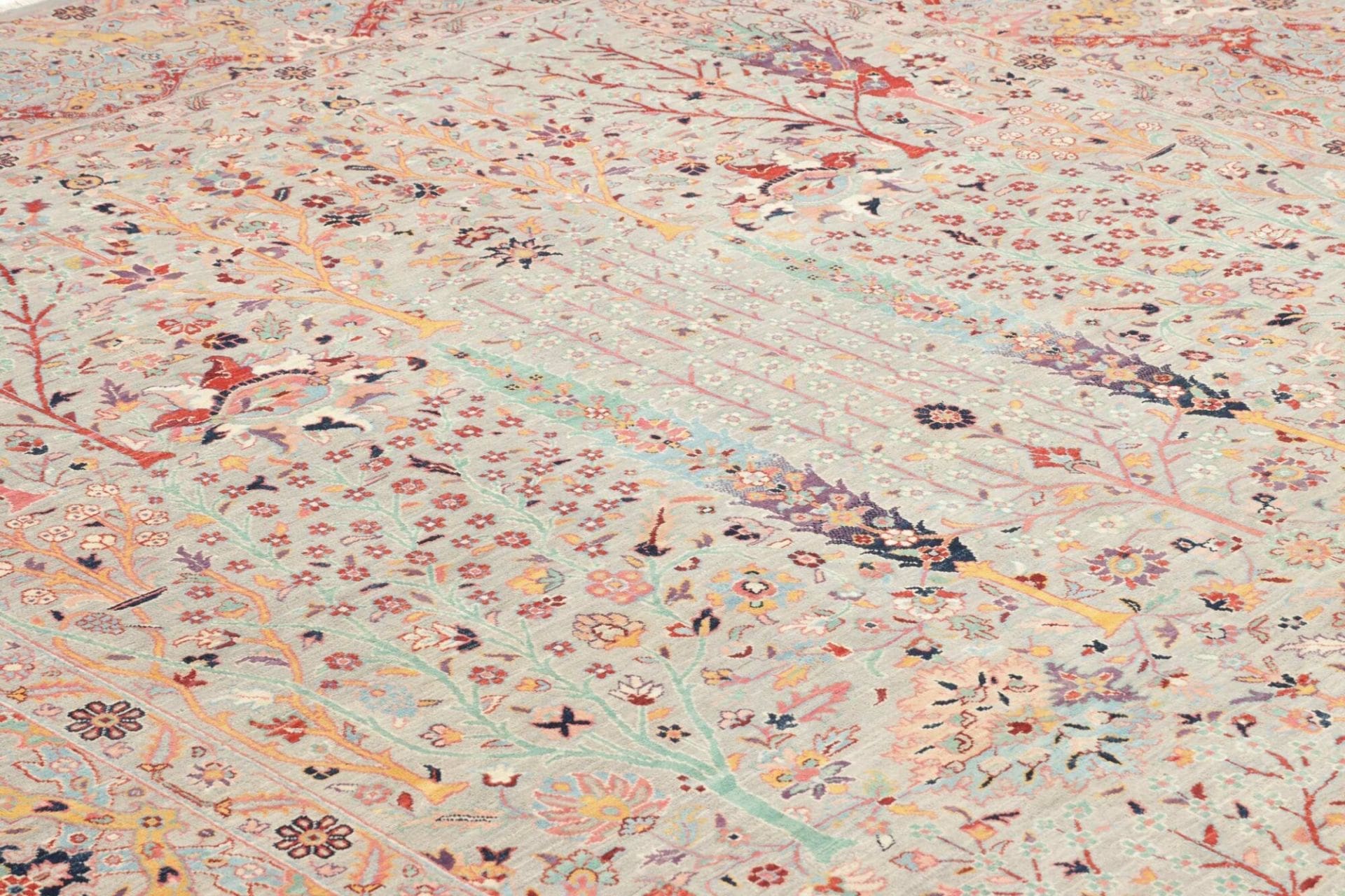 Handgeknüpfter Samarkand Orientteppich 253 × 291 cm