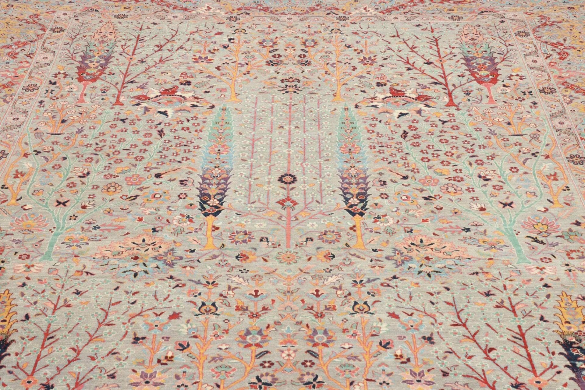 Handgeknüpfter Samarkand Orientteppich 253 × 291 cm