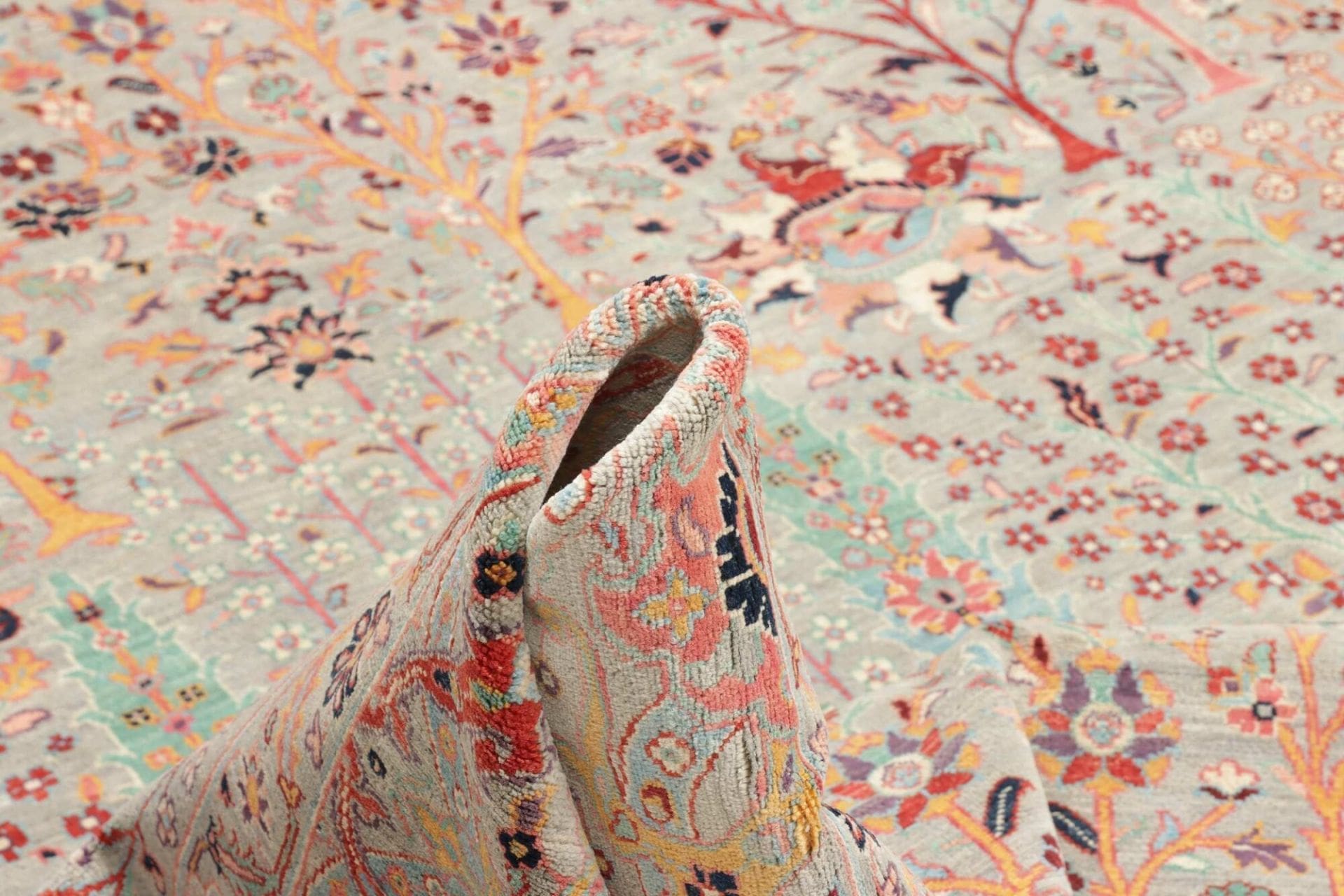 Handgeknüpfter Samarkand Orientteppich 253 × 291 cm