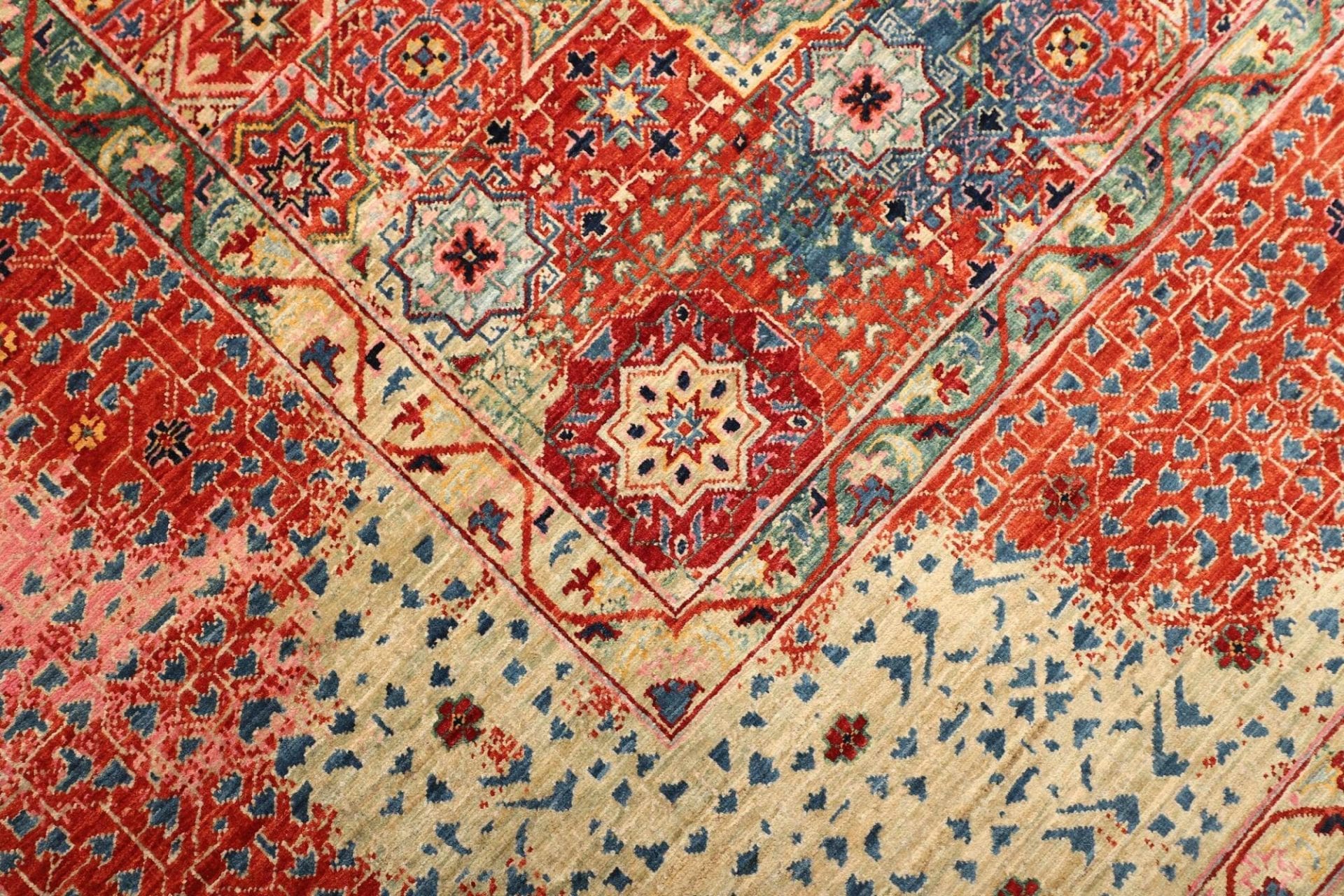 Handgeknüpfter Mamluk Orientteppich, 256 × 287 cm, Wolle