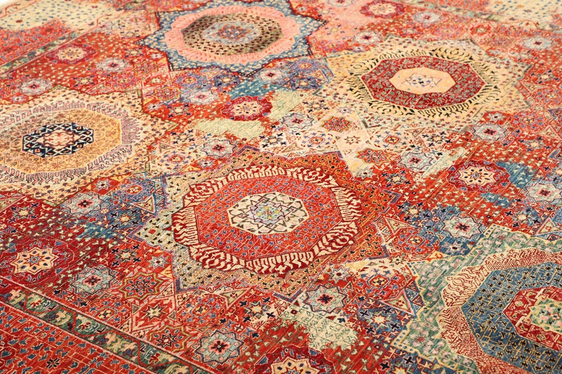 Handgeknüpfter Mamluk Orientteppich, 256 × 287 cm, Wolle