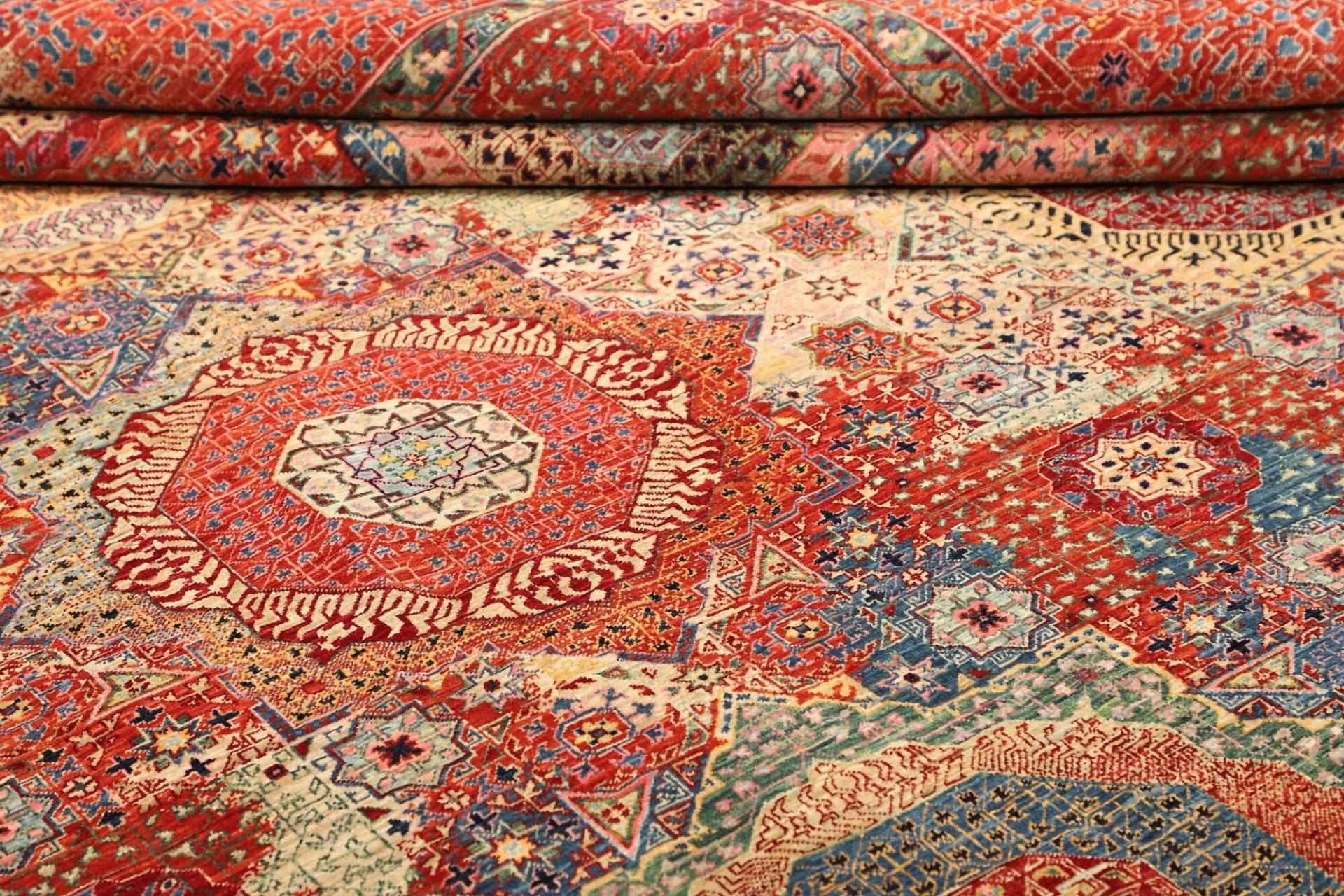 Handgeknüpfter Mamluk Orientteppich, 256 × 287 cm, Wolle