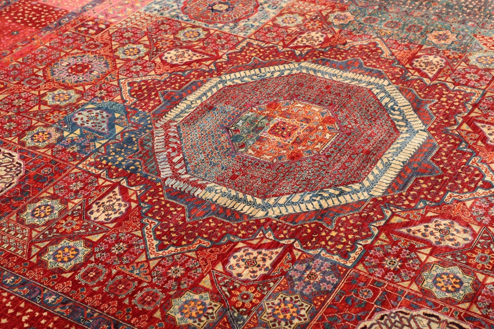 Mamluk Orientteppich aus Pakistan, 254 × 294 cm
