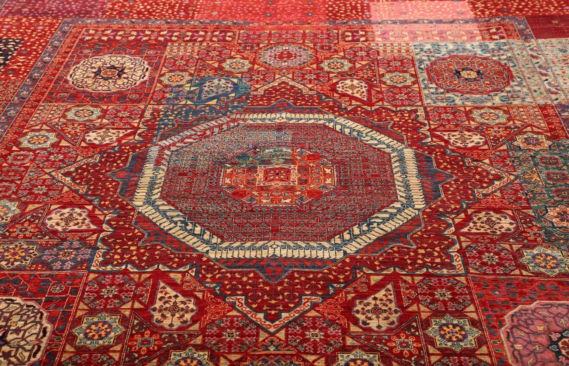 Mamluk Orientteppich aus Pakistan, 254 × 294 cm