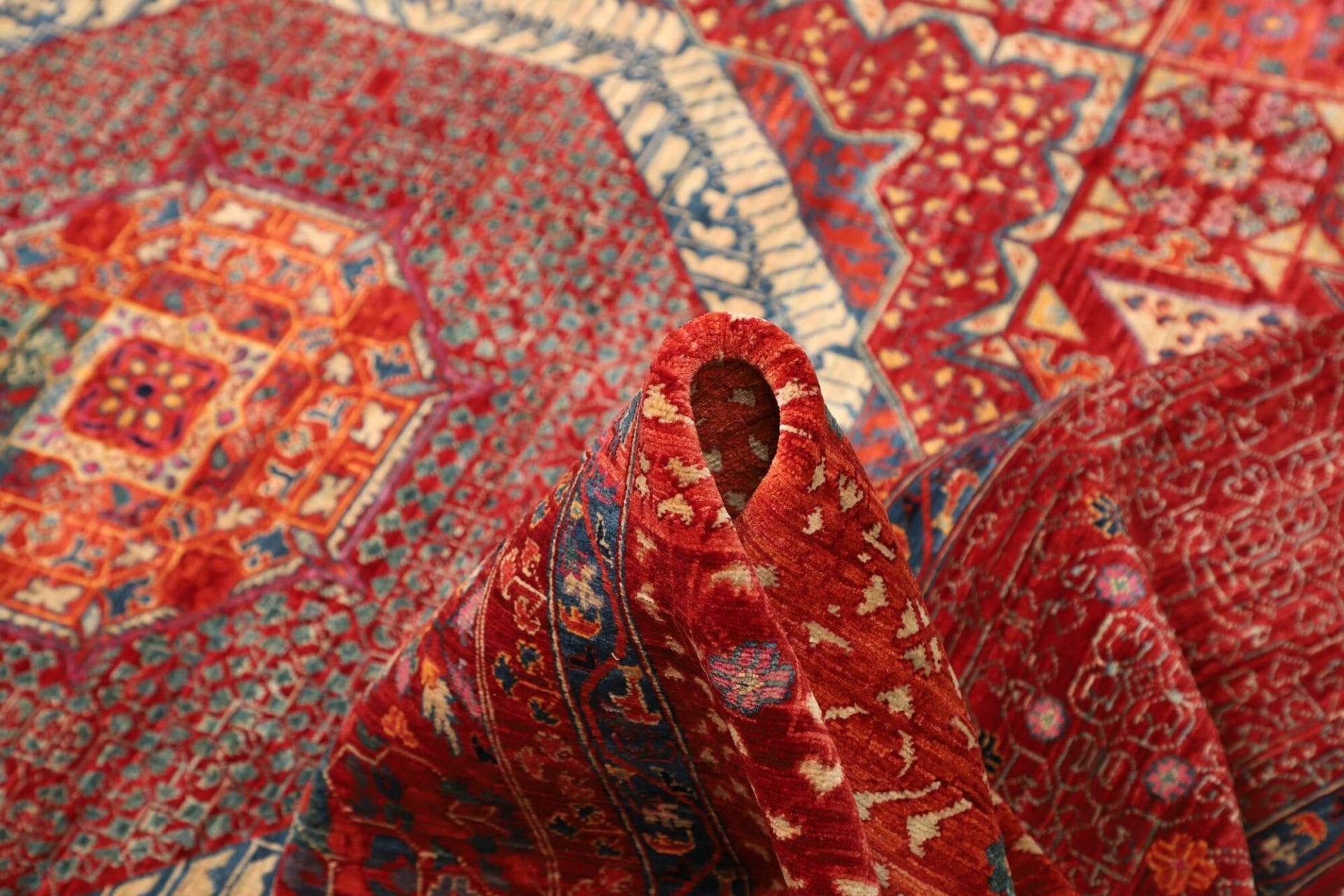Mamluk Orientteppich aus Pakistan, 254 × 294 cm