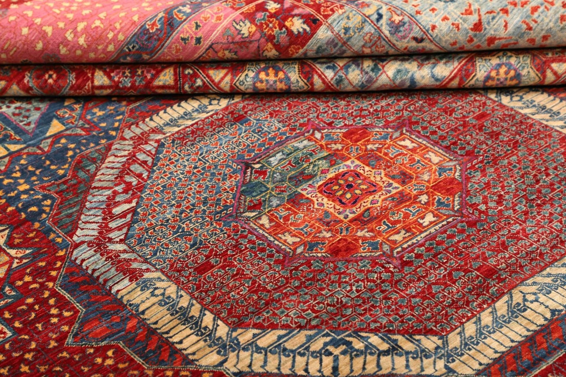 Mamluk Orientteppich aus Pakistan, 254 × 294 cm