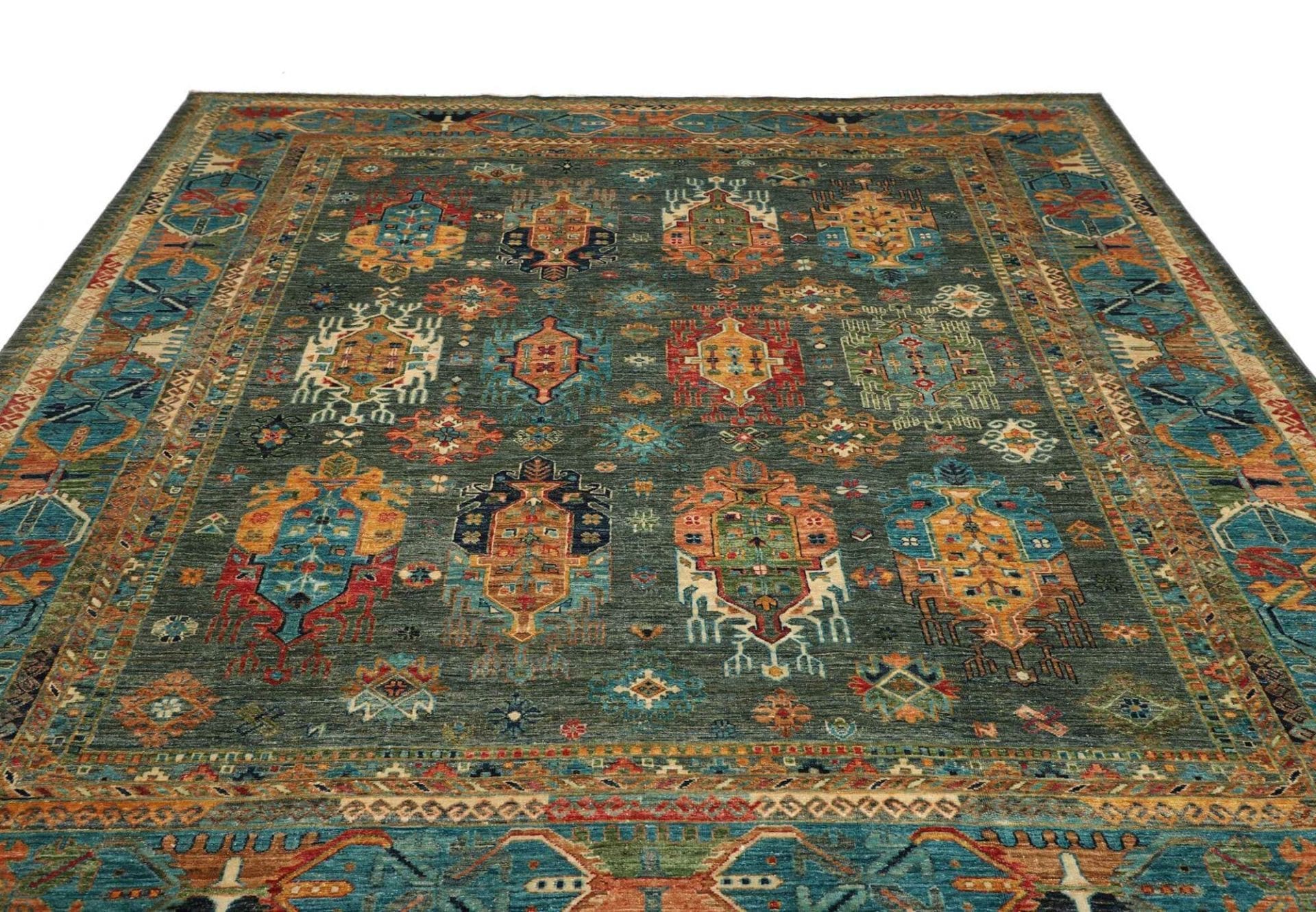 orientteppich-samarkand-256-x-295cm-handgeknupft-wolle-modern-2 Handgeknüpfter Samarkand Orientteppich 256 × 295 cm