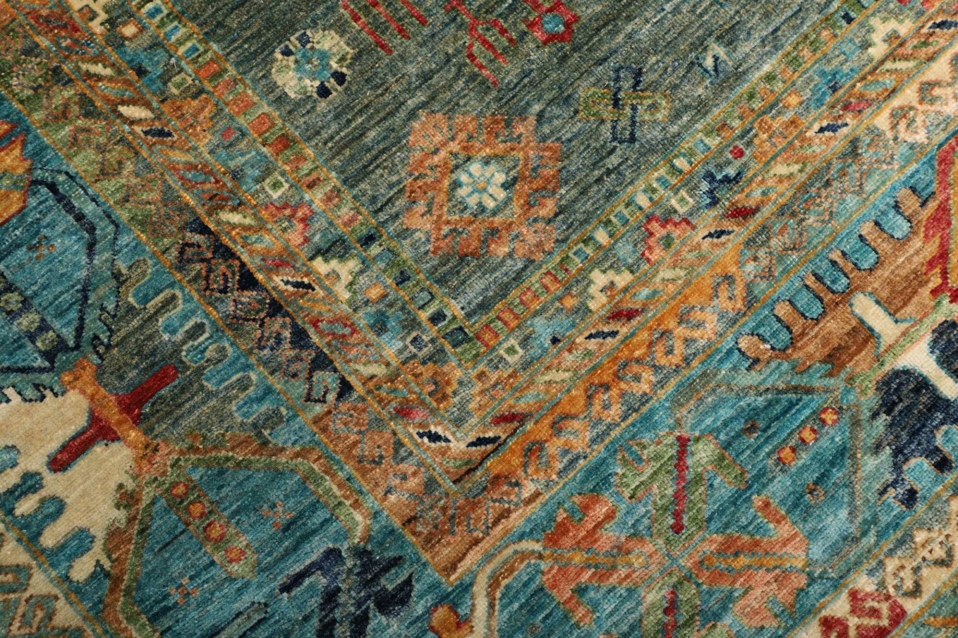 orientteppich-samarkand-256-x-295cm-handgeknupft-wolle-modern-4 Handgeknüpfter Samarkand Orientteppich 256 × 295 cm