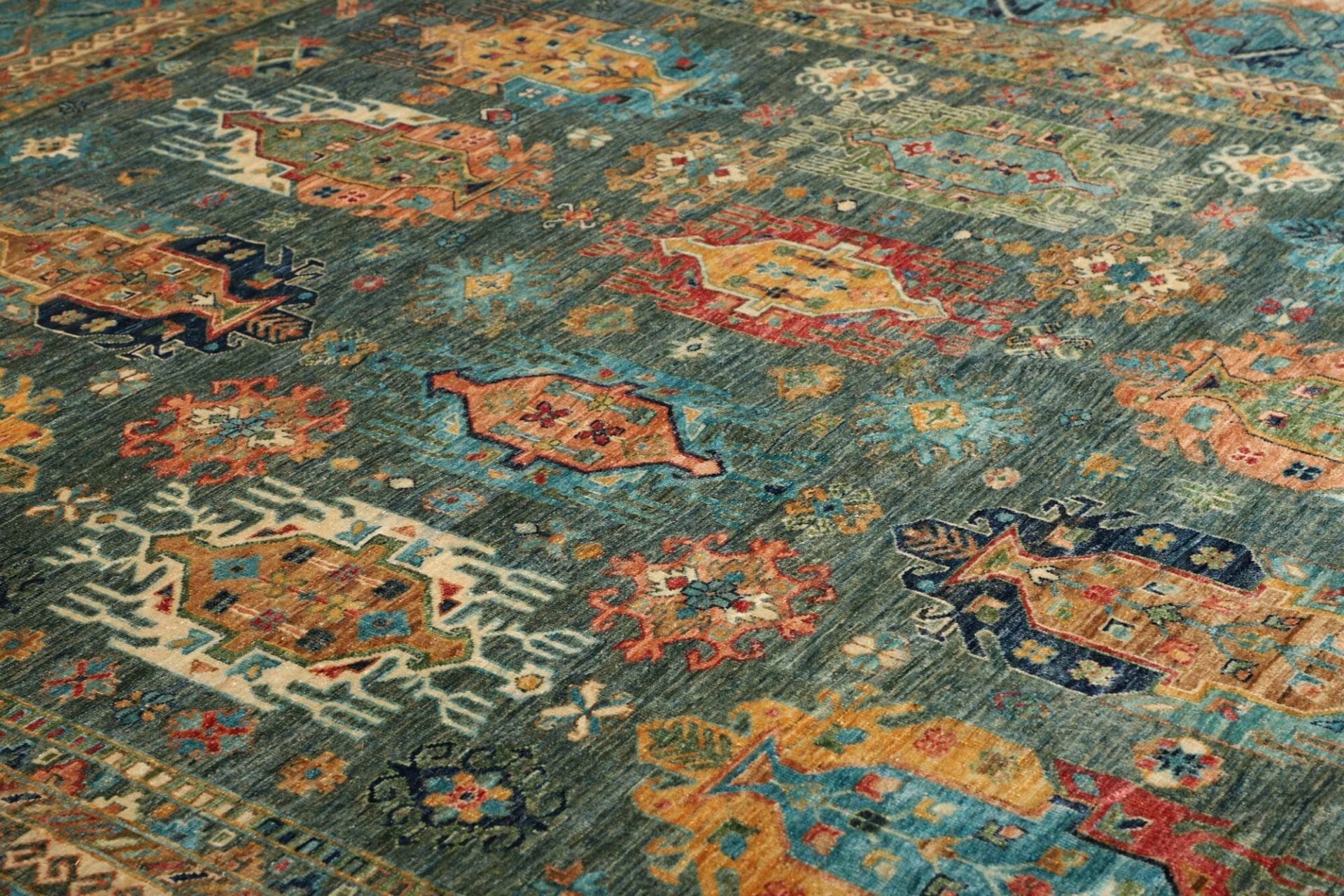 orientteppich-samarkand-256-x-295cm-handgeknupft-wolle-modern-5 Handgeknüpfter Samarkand Orientteppich 256 × 295 cm